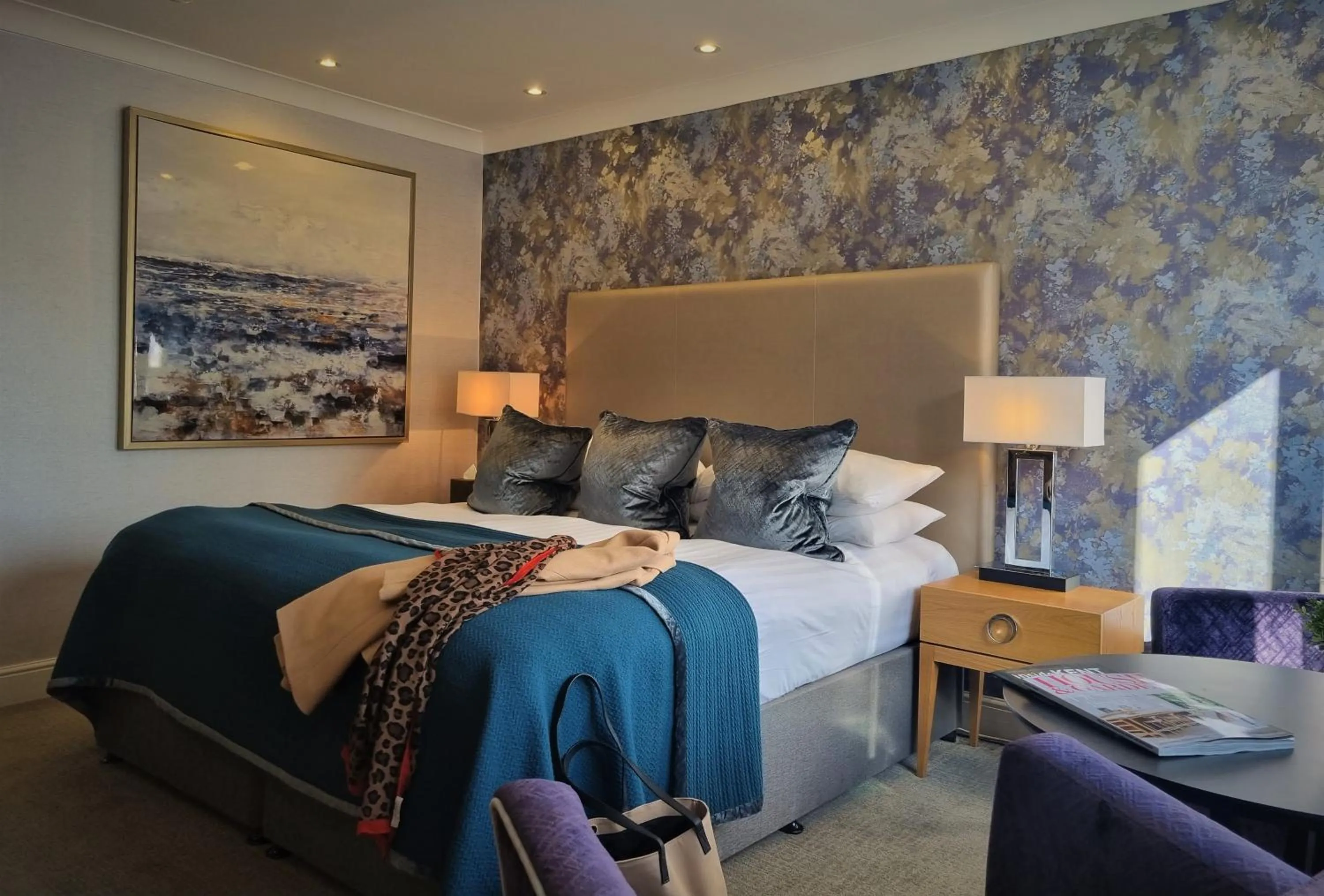 Bed in Rowhill Grange Hotel & Utopia Spa
