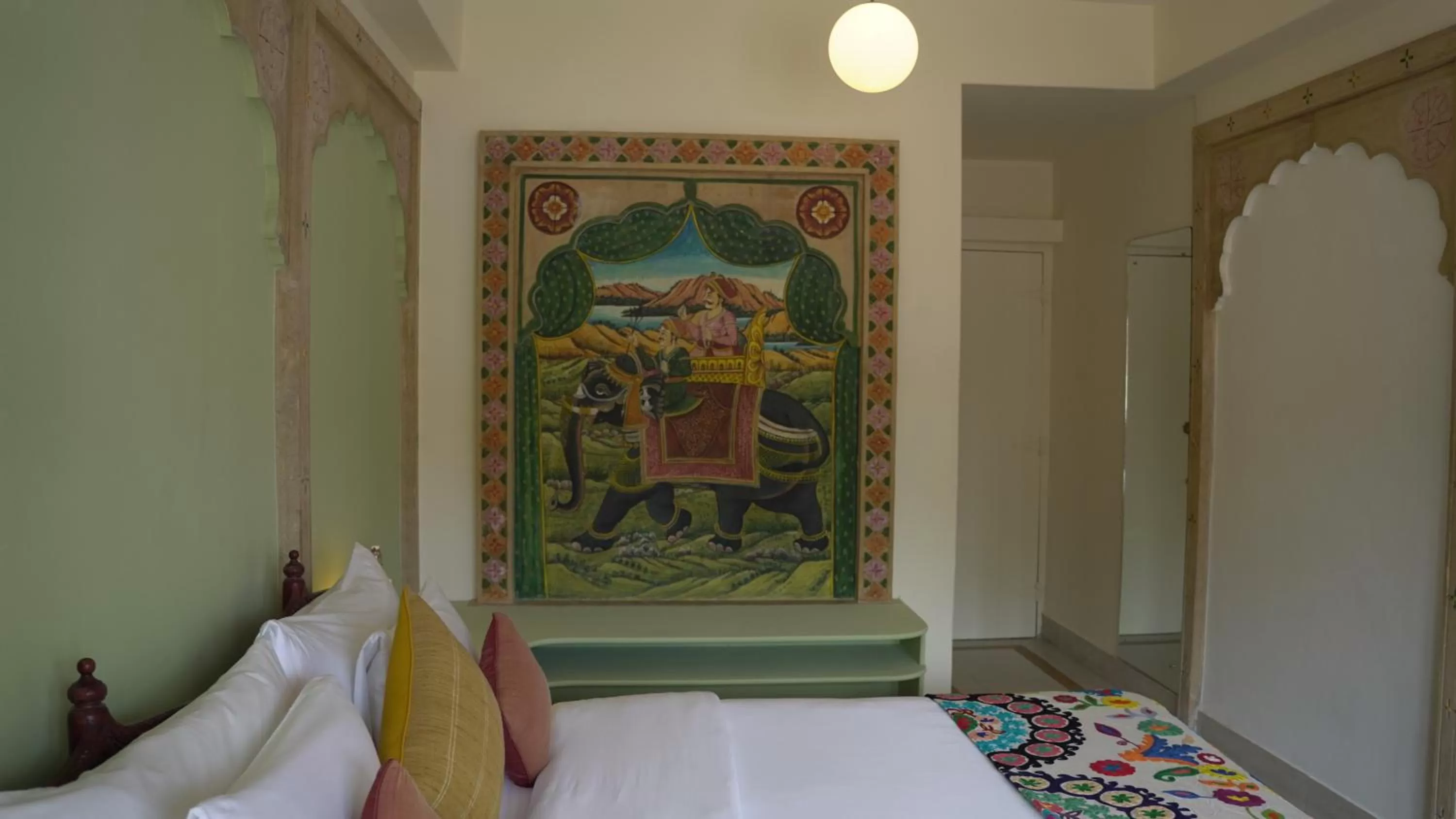 Bed in The Stepwell Hotel