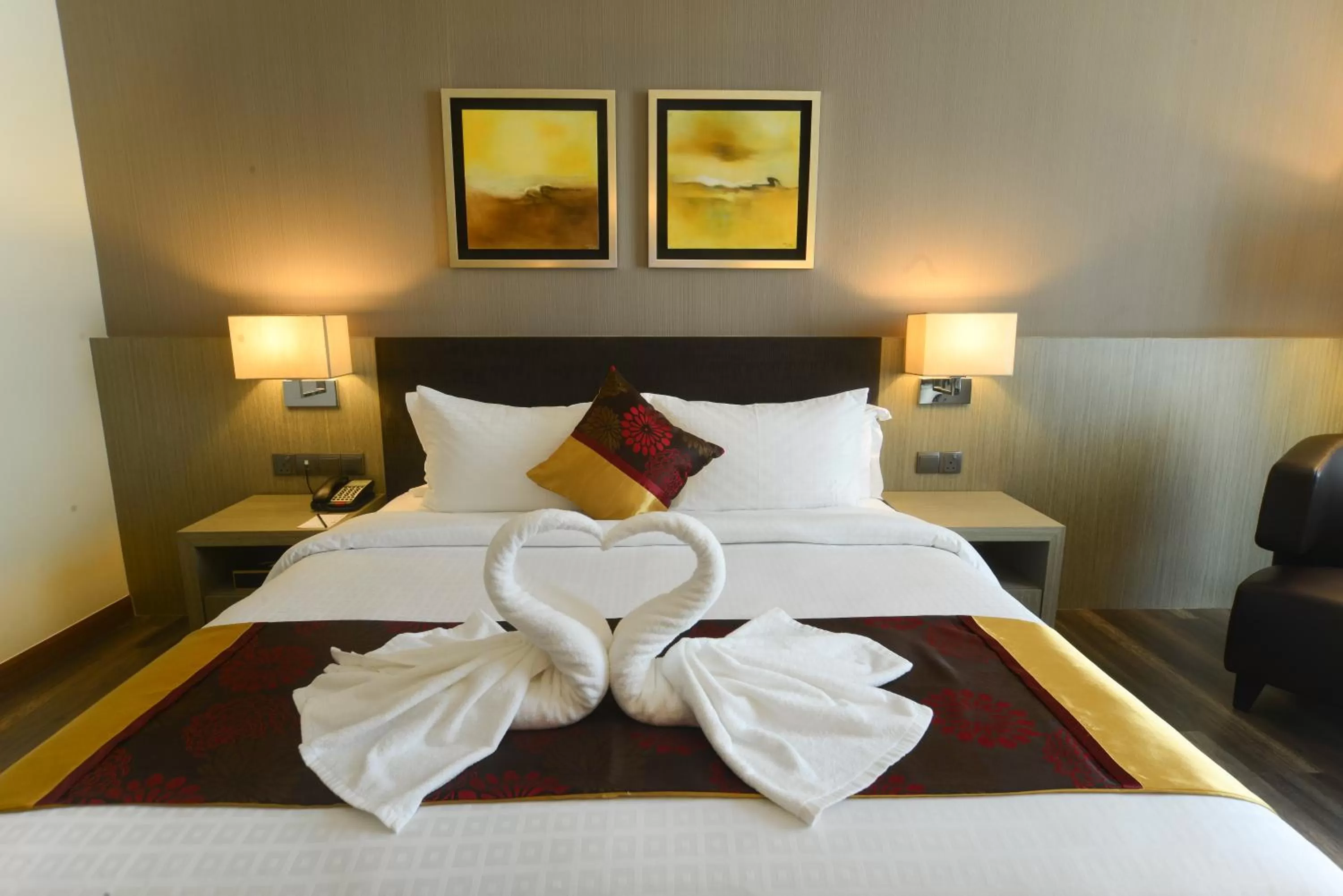 Bed in The Light Hotel Penang