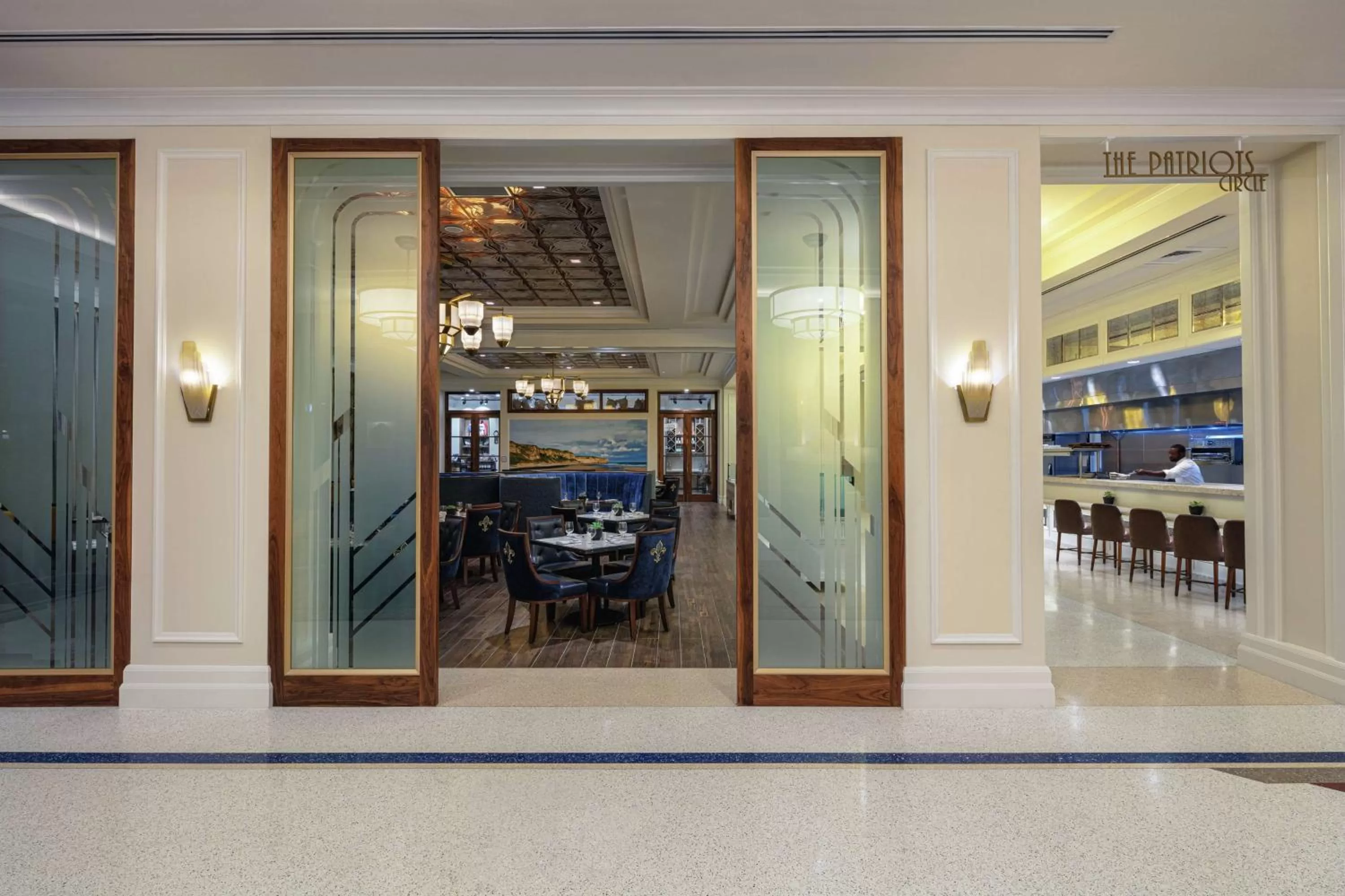 Dining area in The Higgins Hotel New Orleans, Curio Collection by Hilton