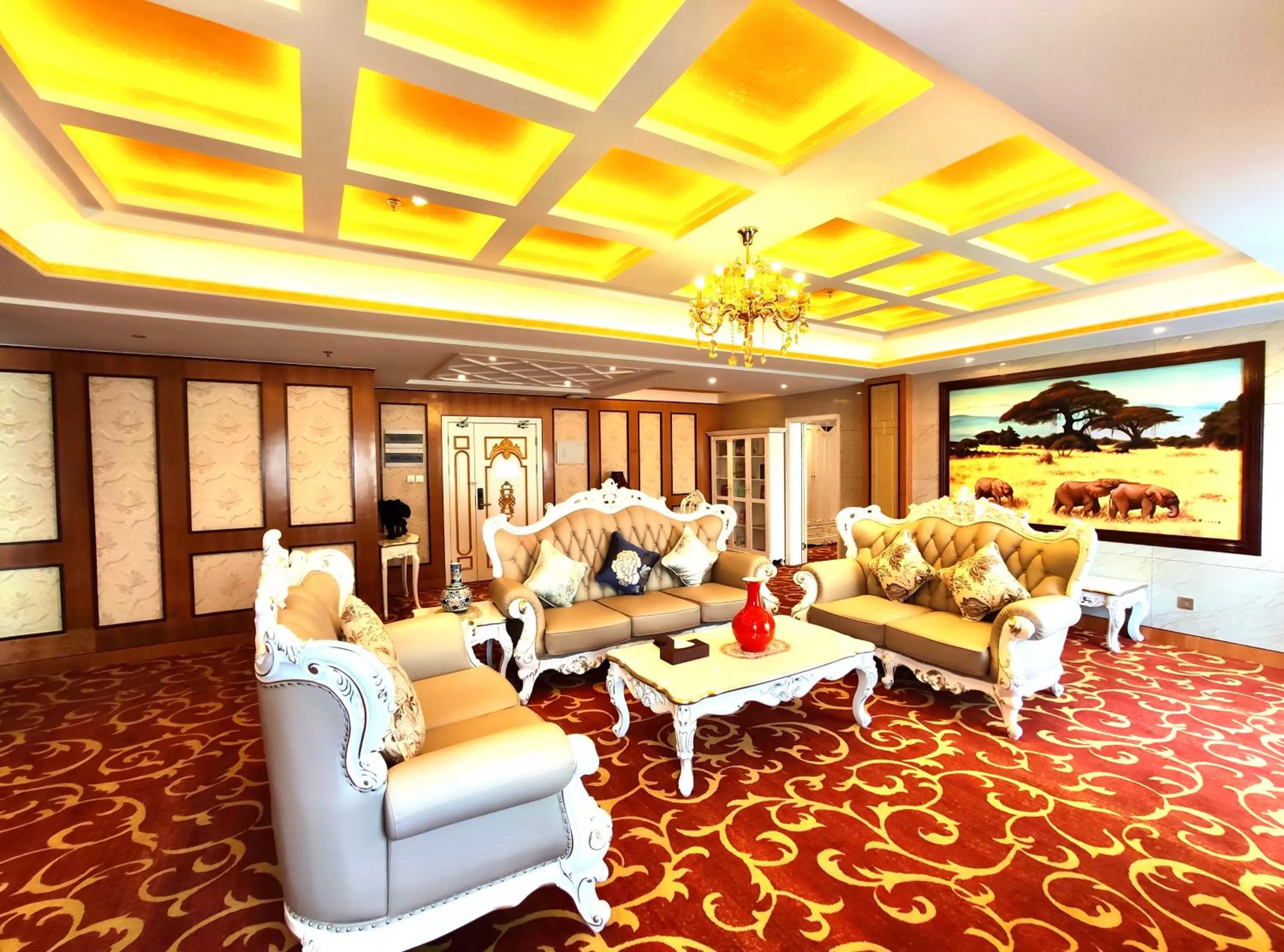 Living room in Golden Peacock Hotel Blantyre