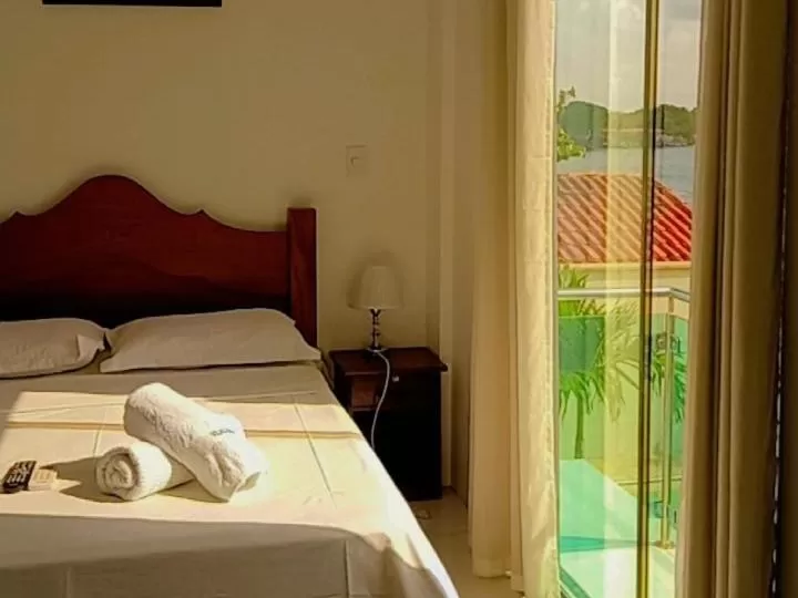 Bed in Pousada Vilas Boas