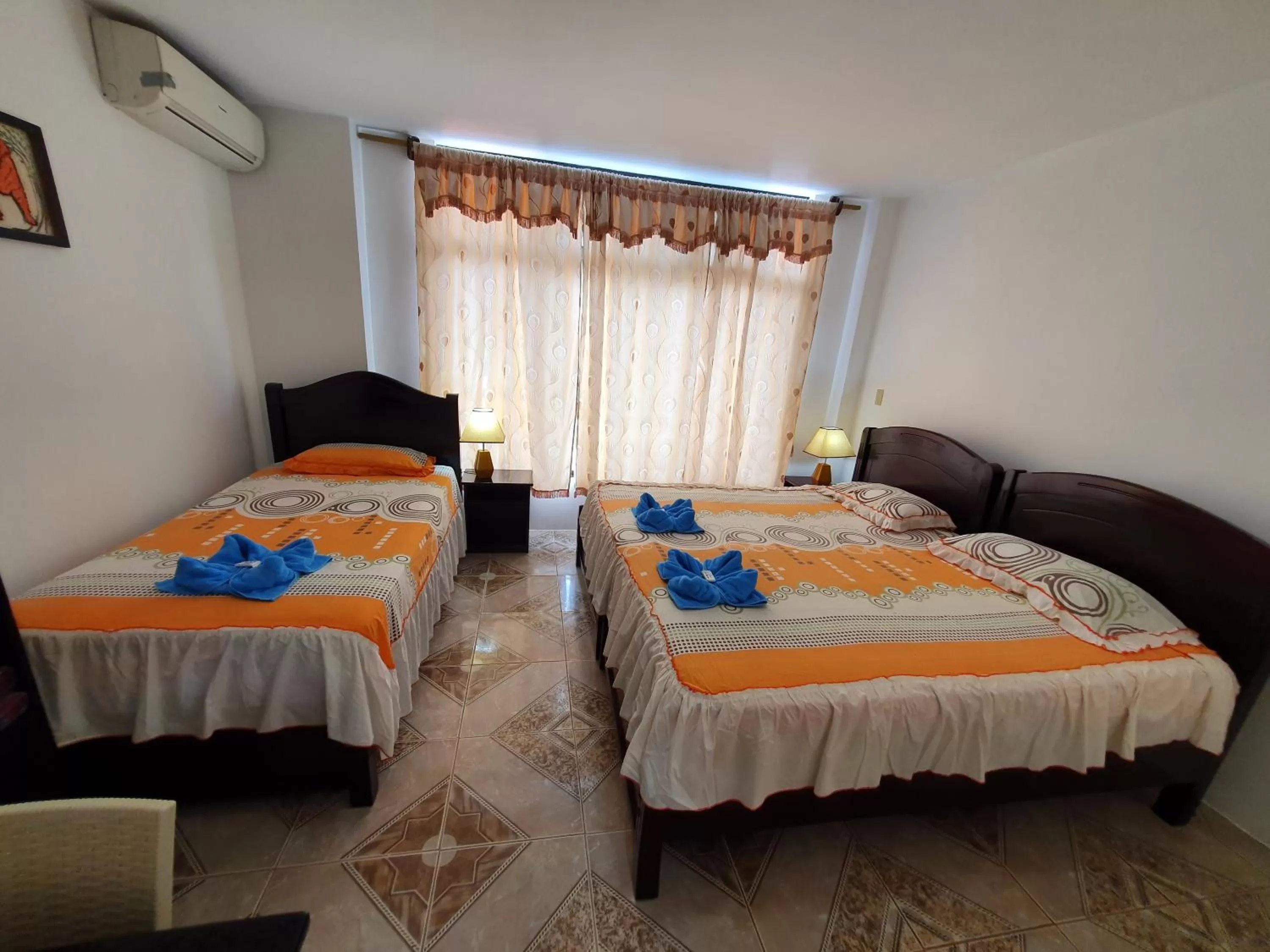 Bed in Hostal Cerro Azul