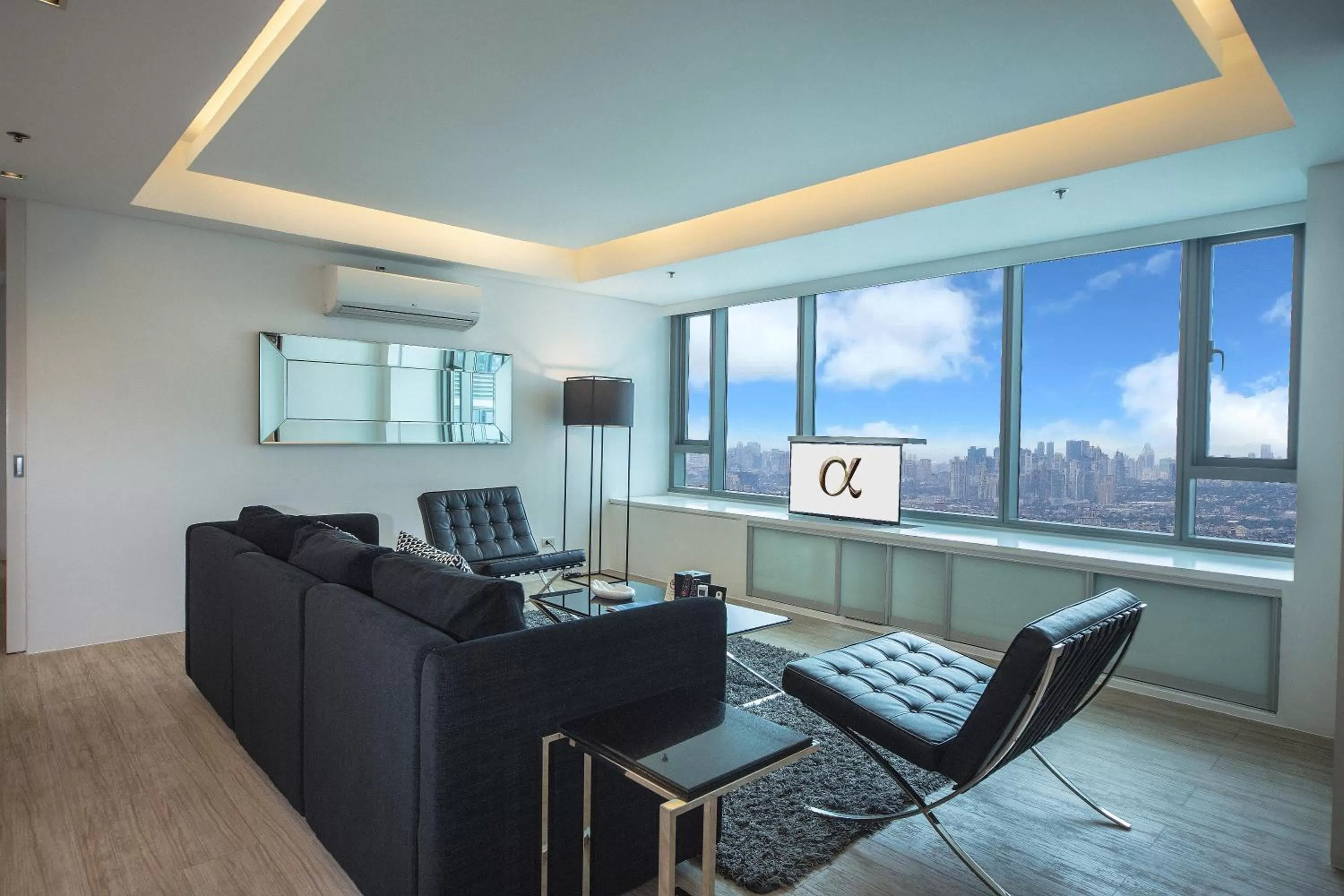 Living room in The Alpha Suites