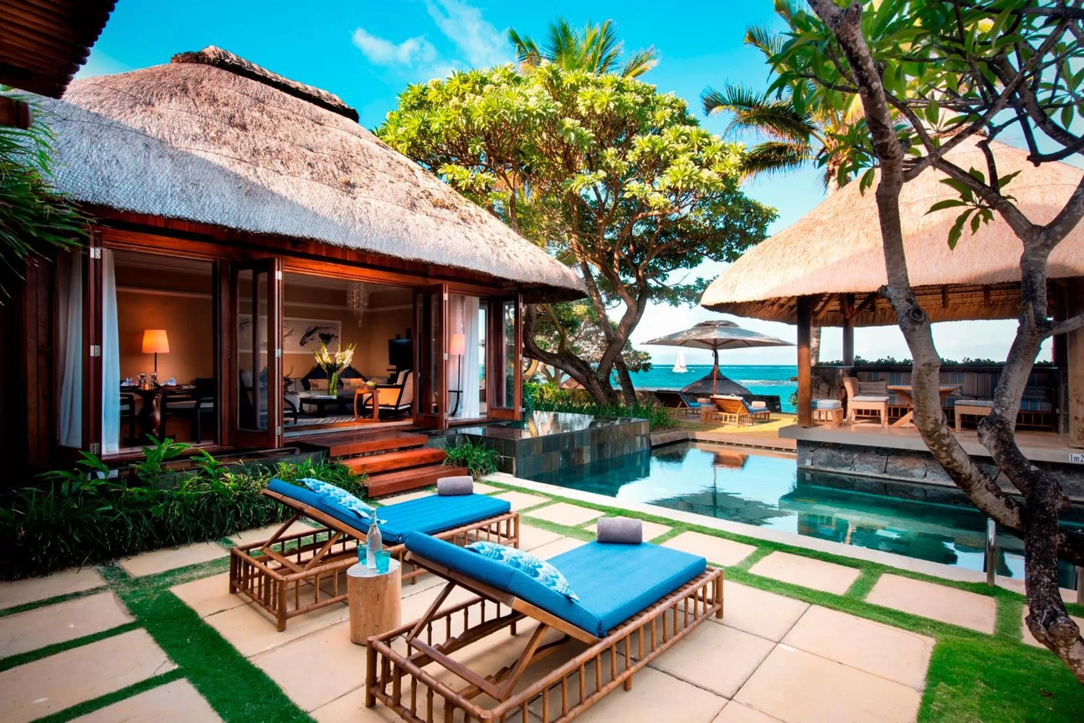 Balcony/Terrace in Constance Belle Mare Plage