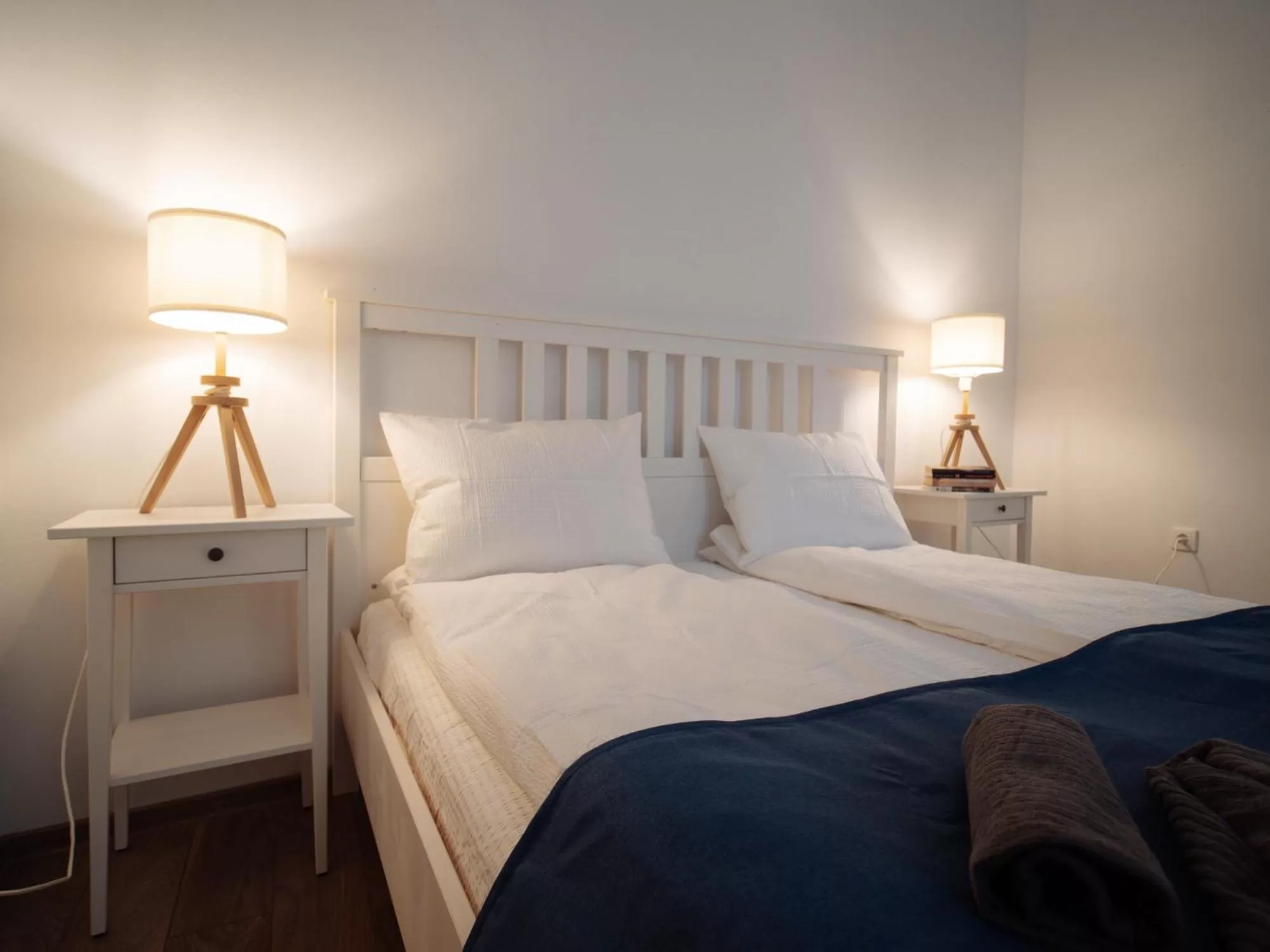 Bed in Zakarias Apartments