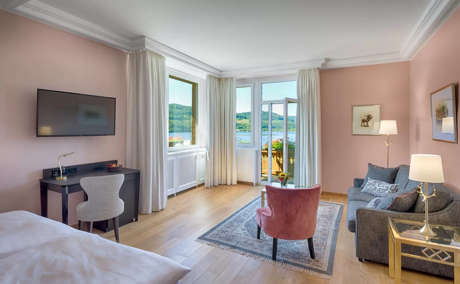 Bed in Treschers Schwarzwald Hotel