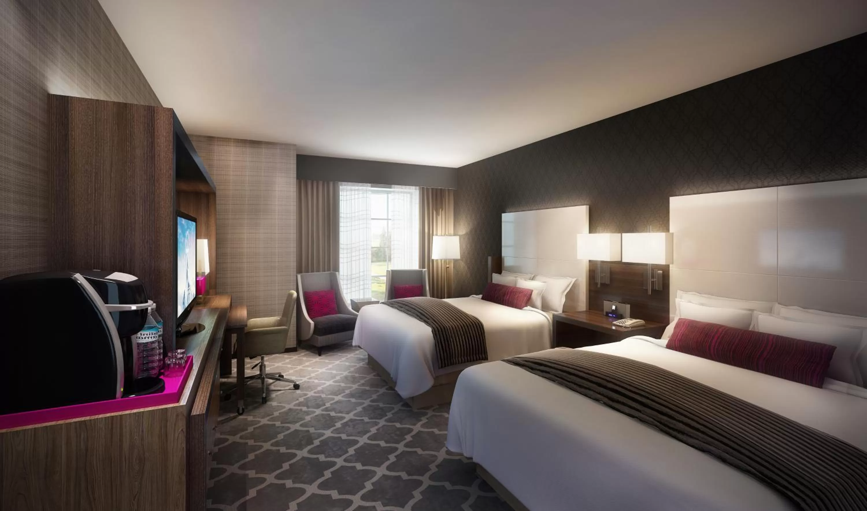 Bathroom, Bed in The Guest House at Graceland