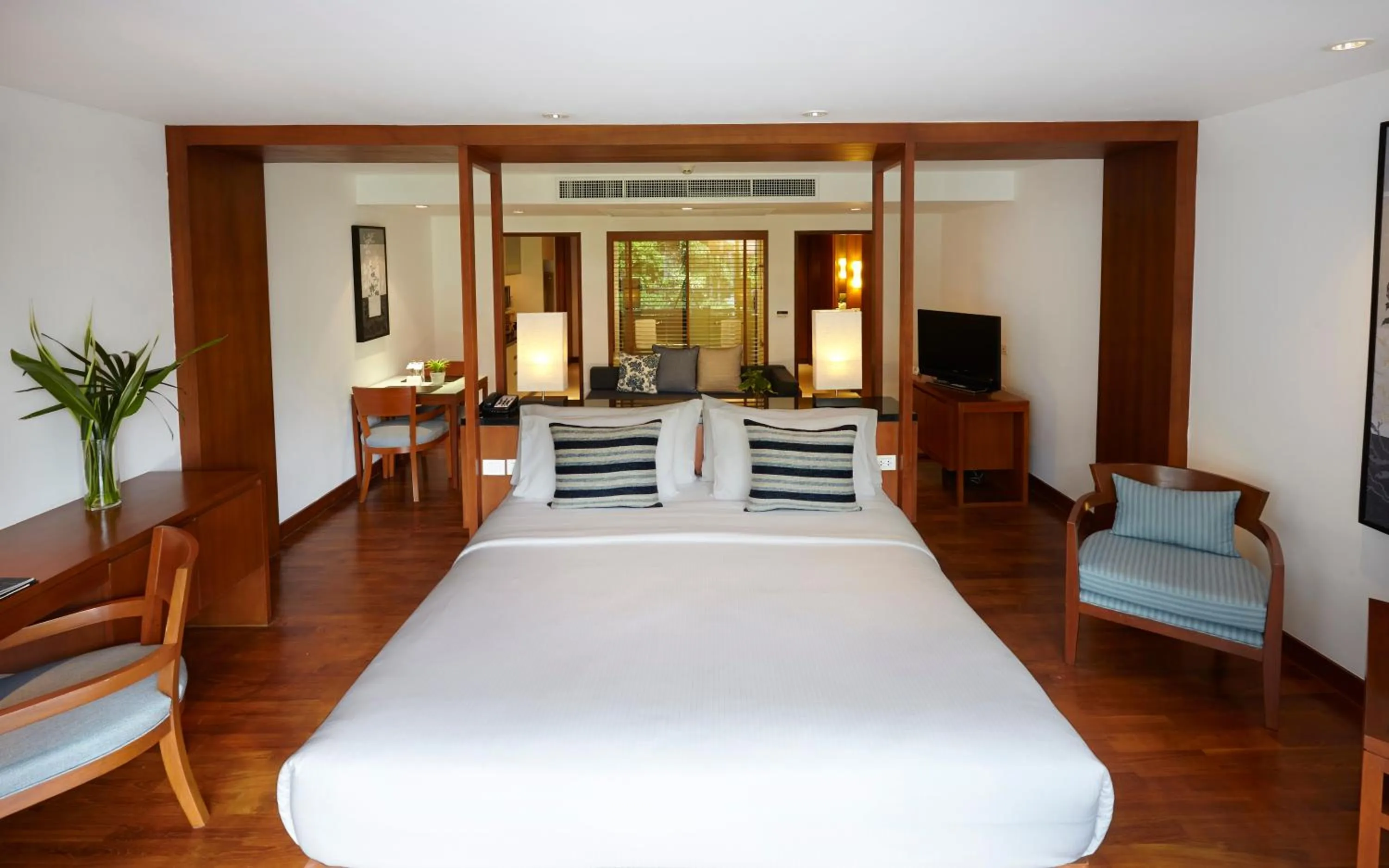 Bed in Woodlands Suites Serviced Residences