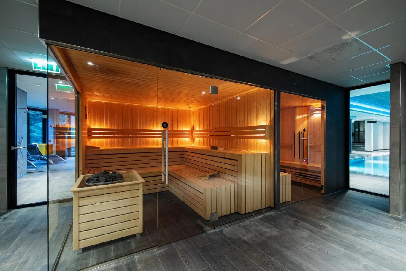 Sauna, Bed in Bilderberg Kasteel Vaalsbroek