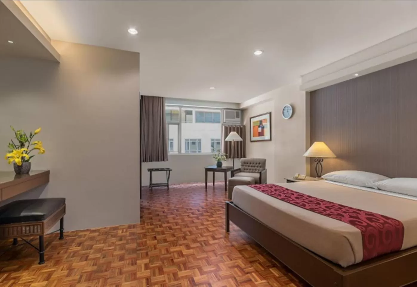 Bed in Tropicana Suites