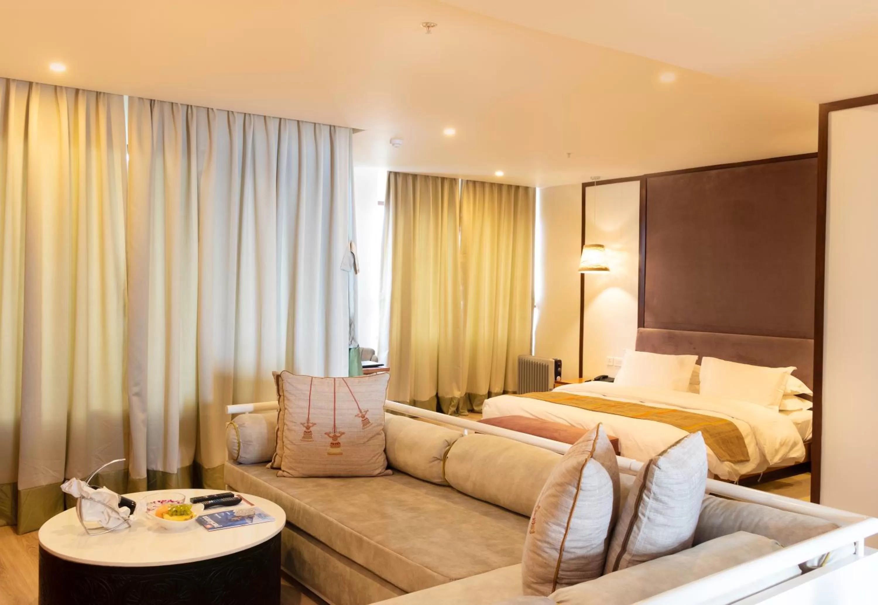 Photo of the whole room, Bed in Hotel Annapurna View Sarangkot