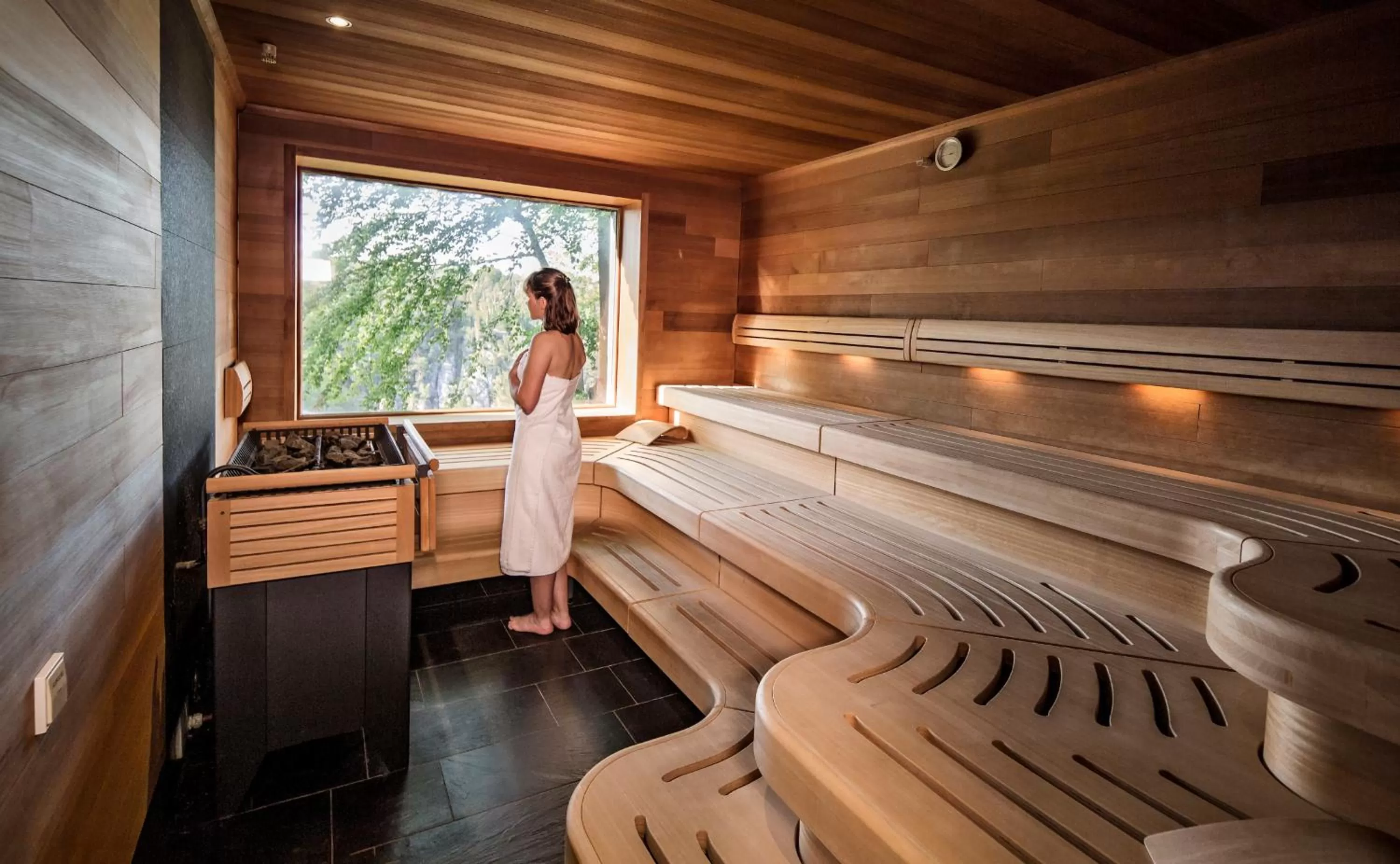Sauna in Berghotel Bastei