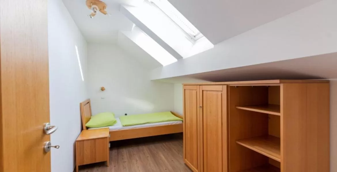 Bedroom, Bed in Nature Hotel Lukanc