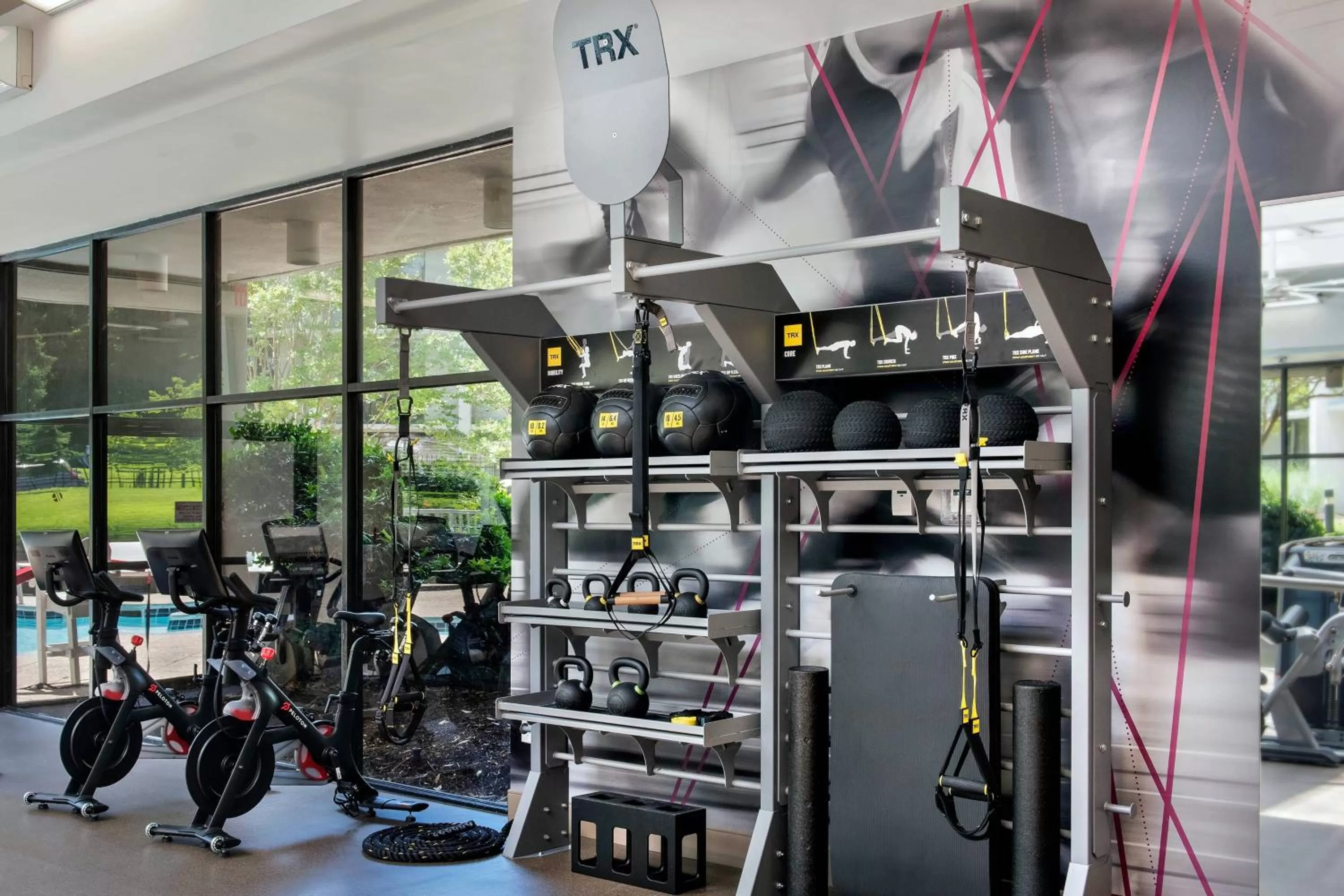 Fitness centre/facilities in Bethesda Marriott
