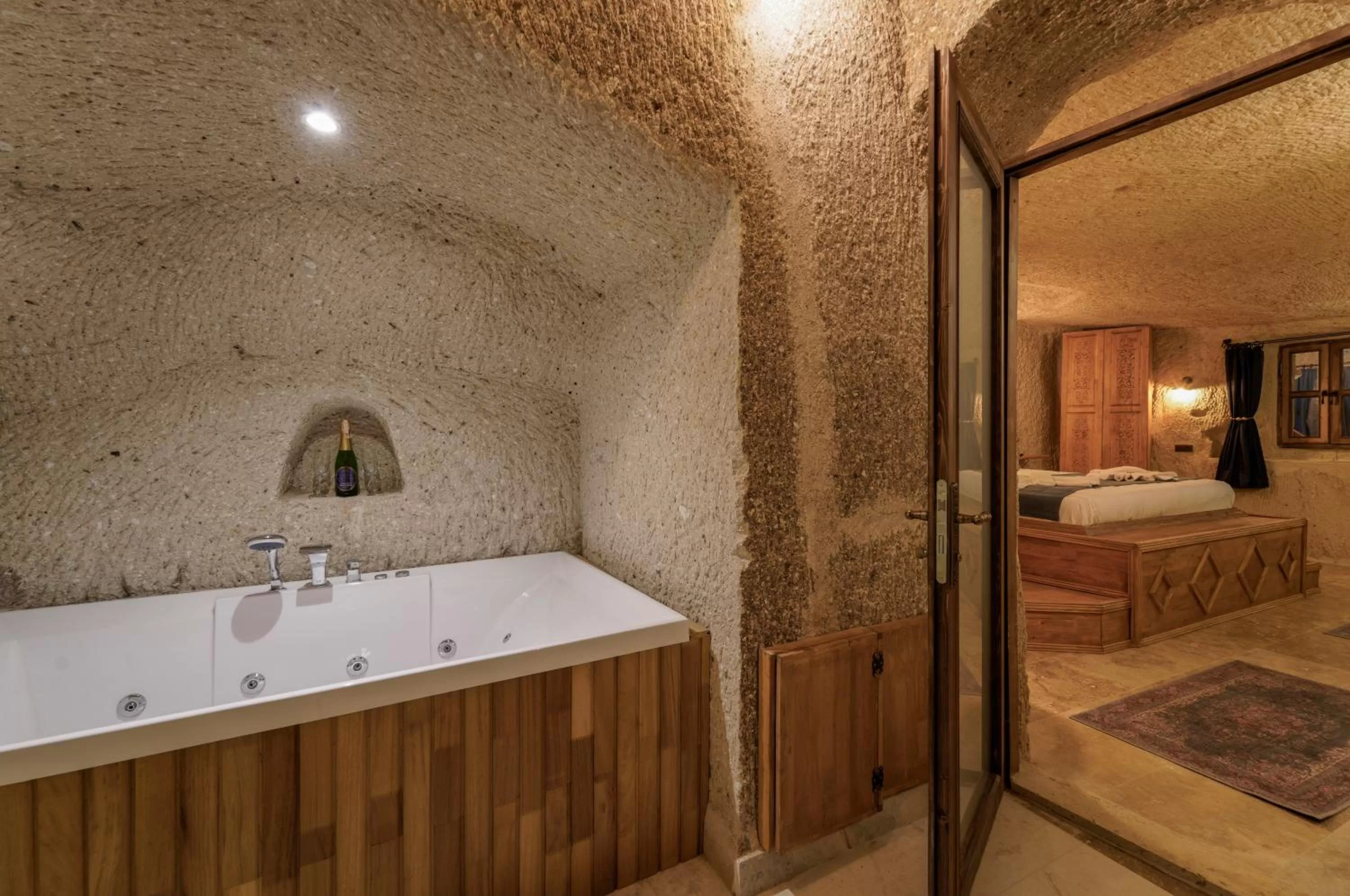 Bathroom, Bed in Göreme Escape Cave