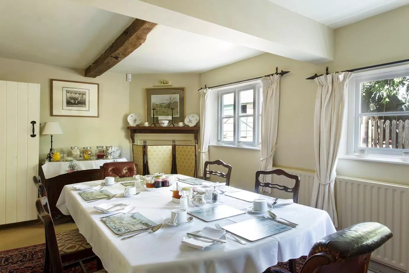 Dining area in Church Farm B&B near Telford and Ironbridge