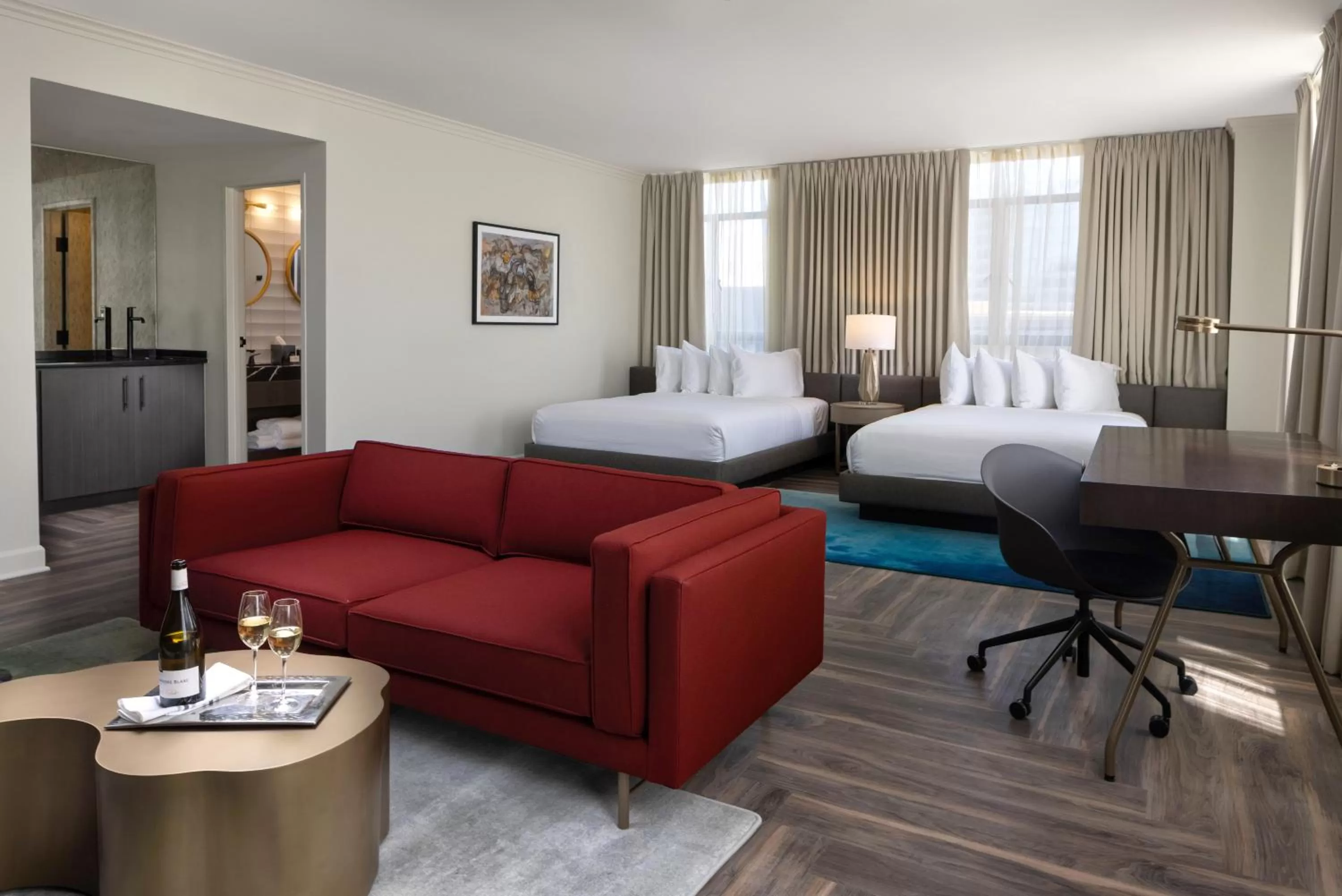 Living room, Bed in Hotel Deco