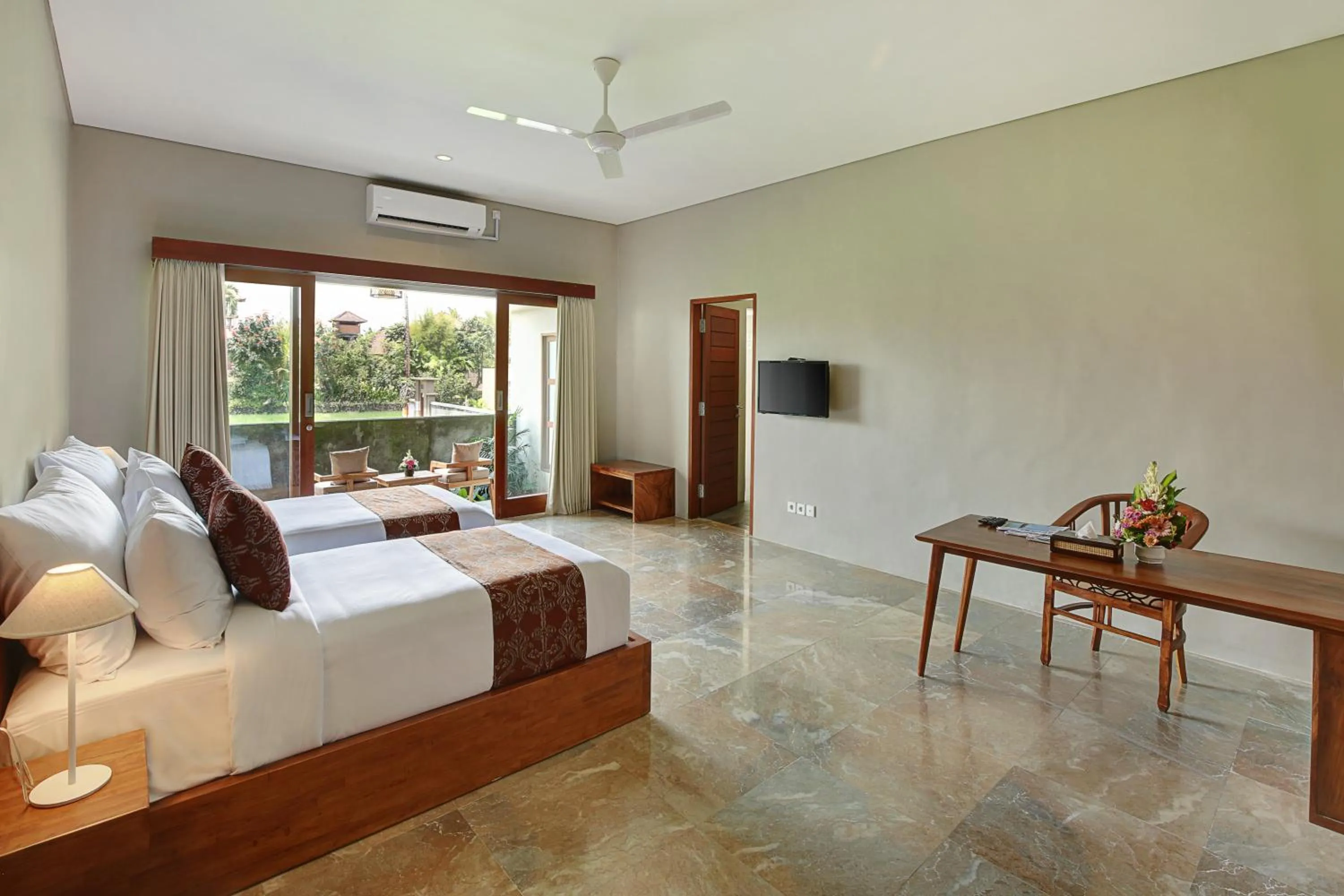 Bedroom, Bed in Sativa Villas Ubud with Private Pool