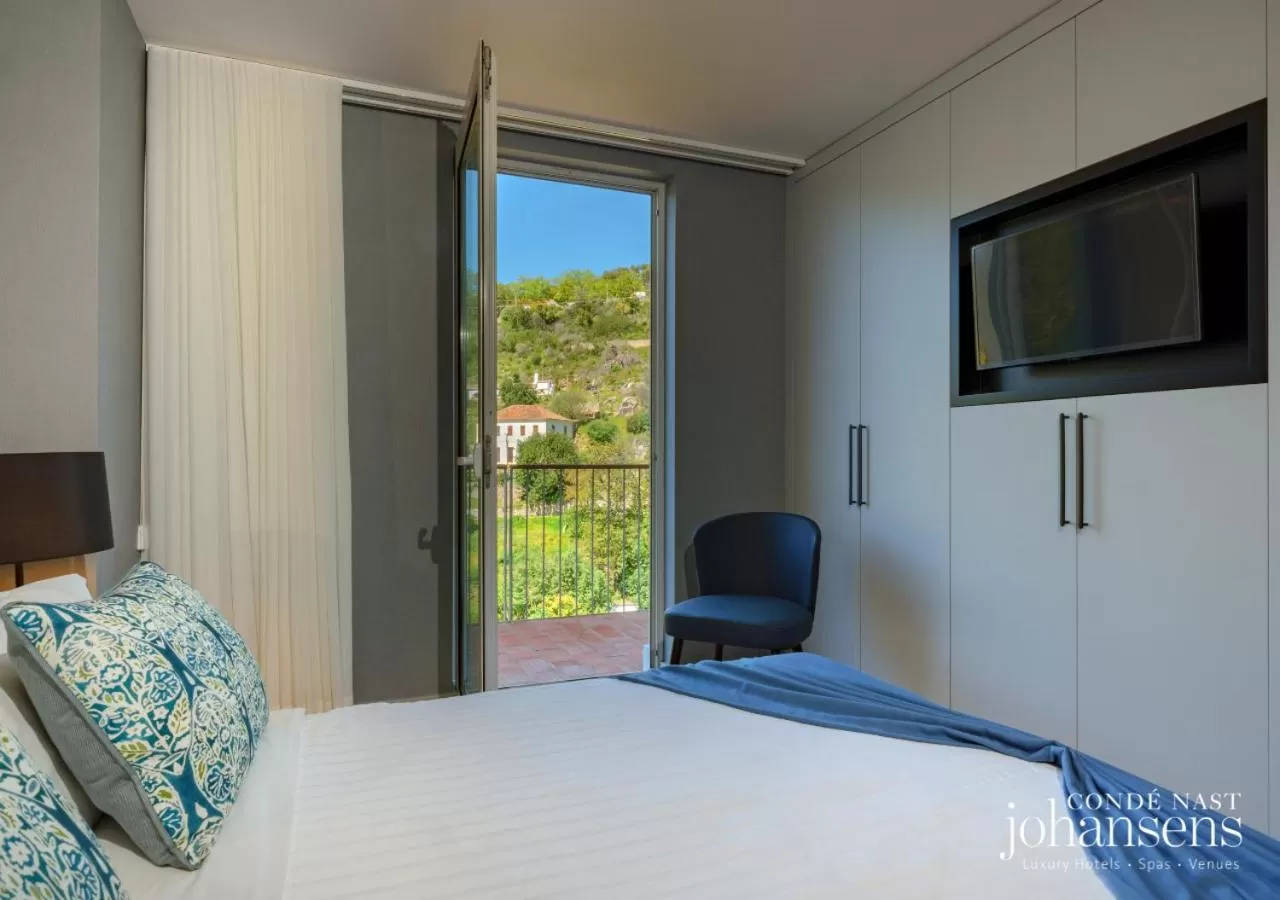 View (from property/room), Bed in Pure Monchique Hotel - Villa Termal Spa Resort - by Unlock Hotels