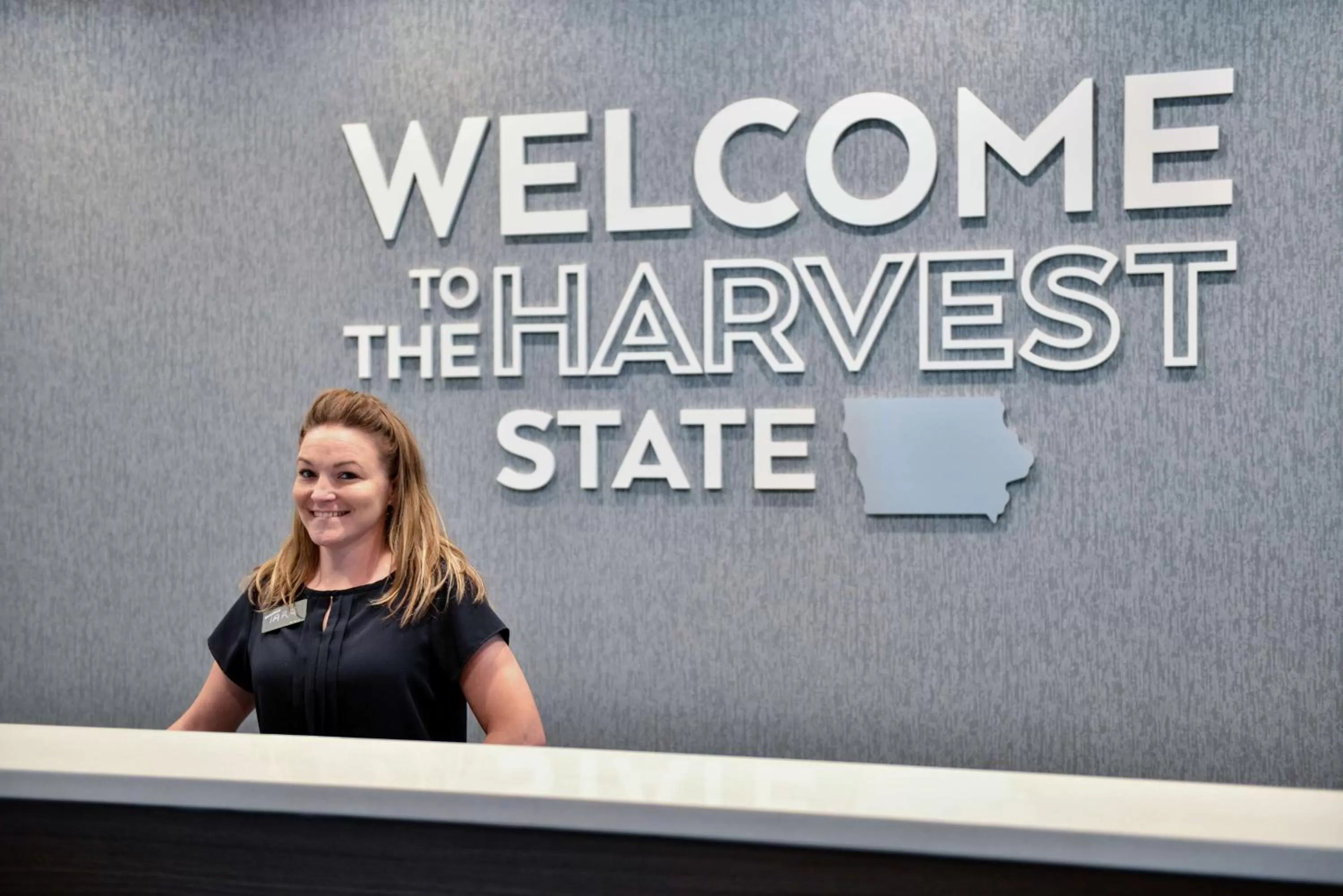 Lobby or reception in Hampton Inn Cedar Falls Downtown, Ia