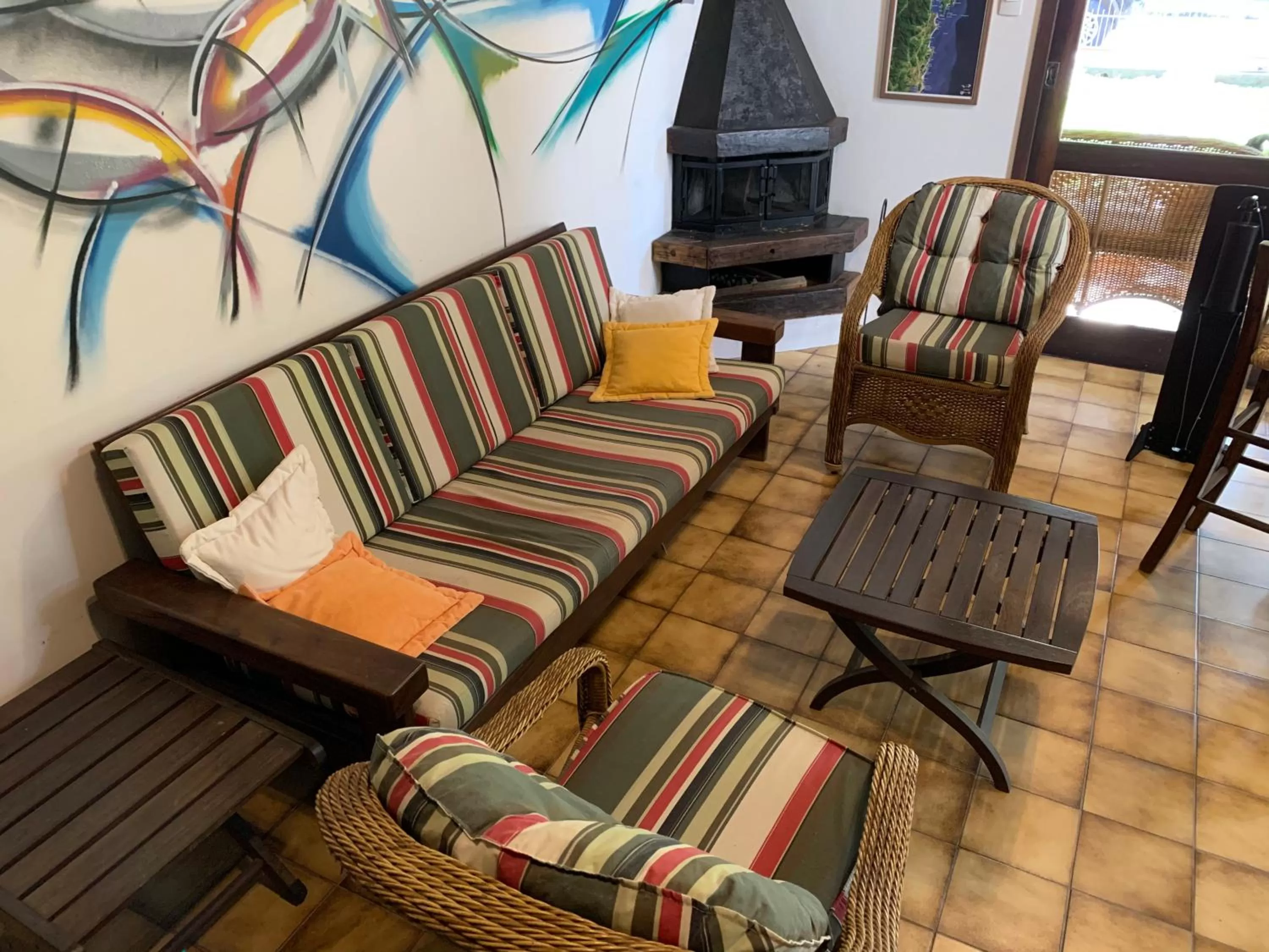 Seating Area in Beach House Floripa