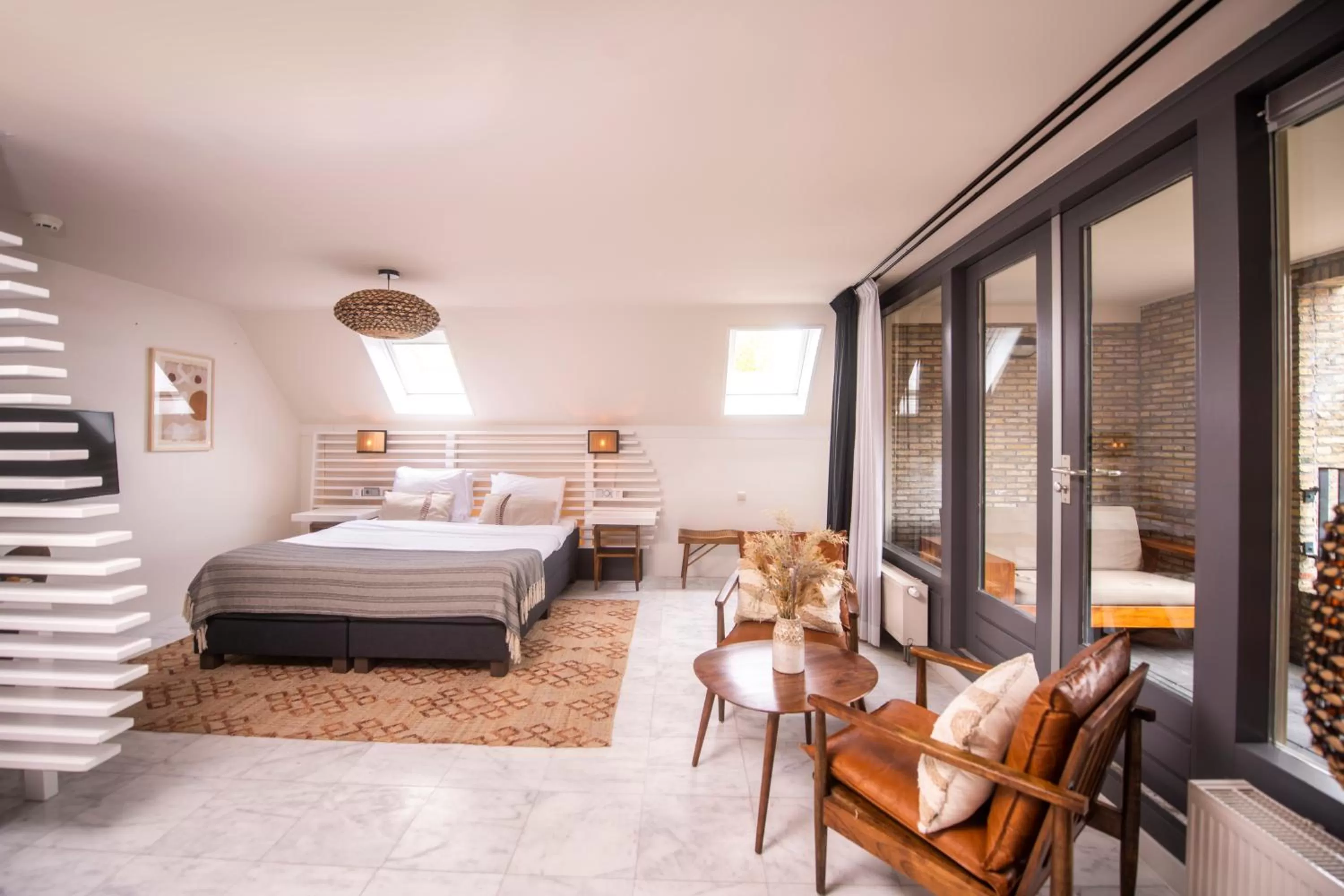 Bed in Nobel Hotel Ameland