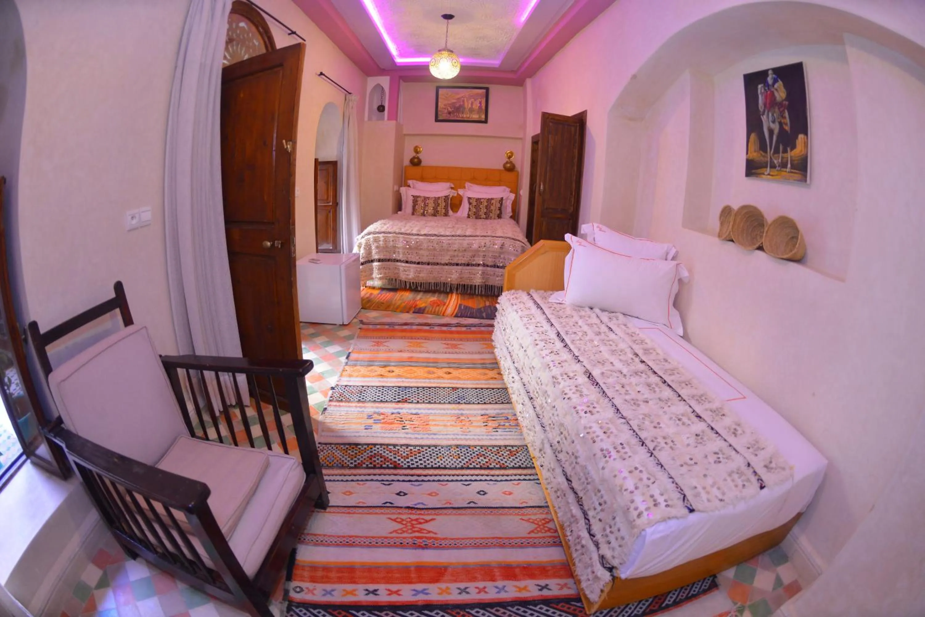Bed in Riad Hidden