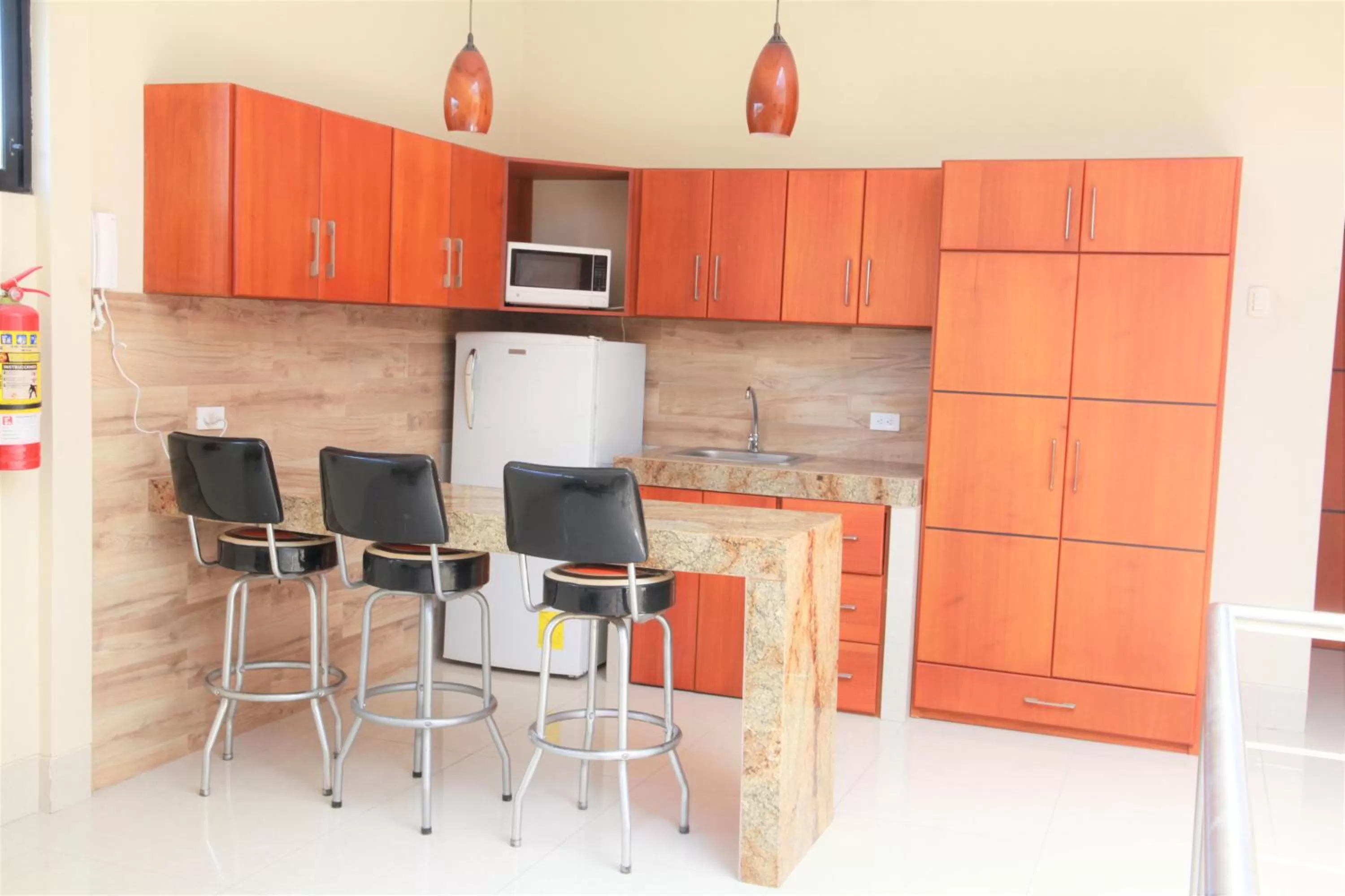 Communal kitchen, Kitchen/Kitchenette in Hotel Apart Guayaquil Aeropuerto