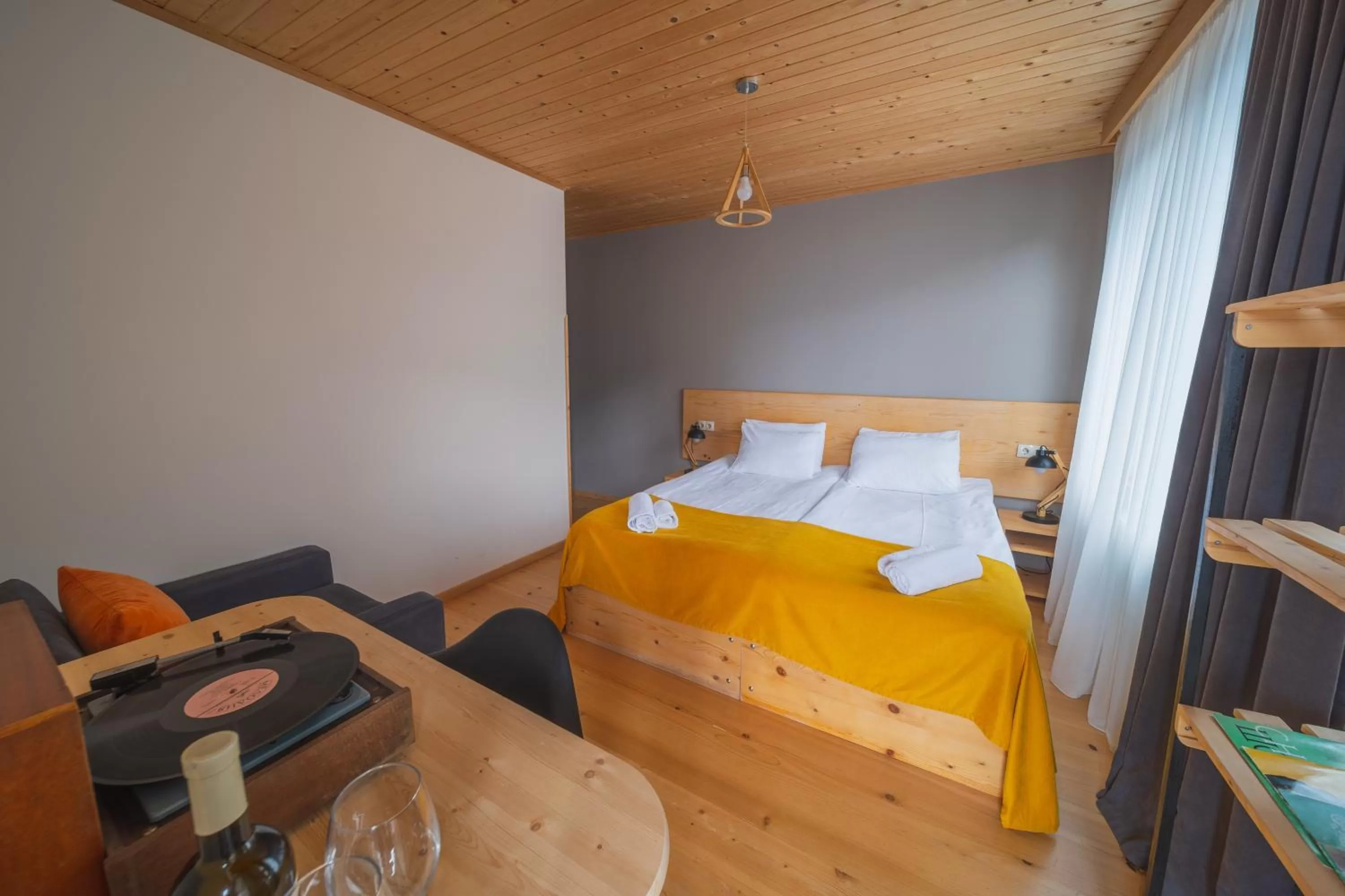 Bed in Hotel Old House Mestia