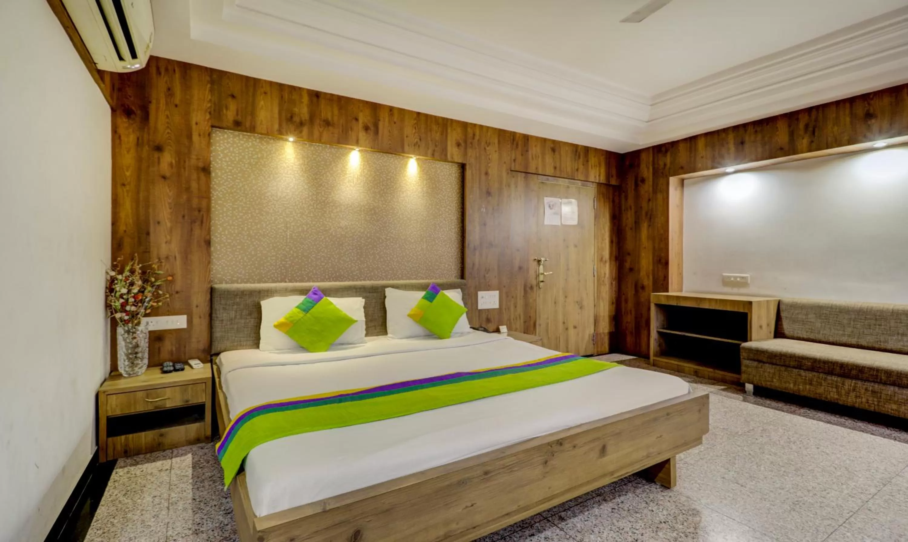 Bed in Treebo Trend Orange City