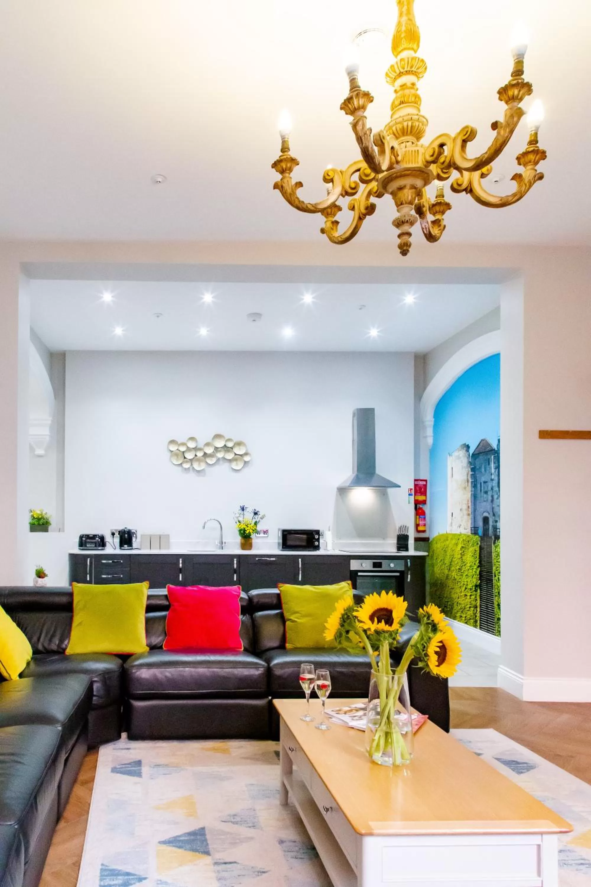 Living room in Goodramgate Apartments