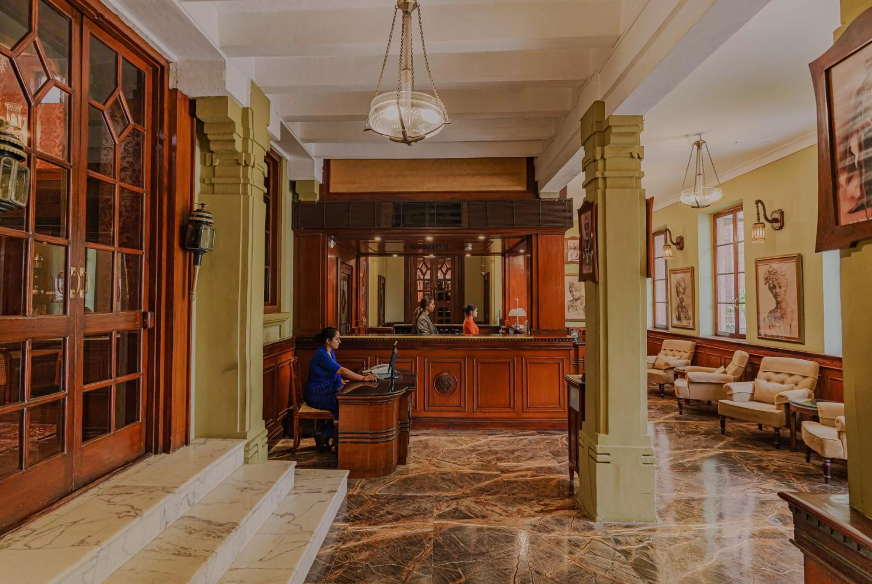 Lobby or reception in Ajit Bhawan - A Palace Resort