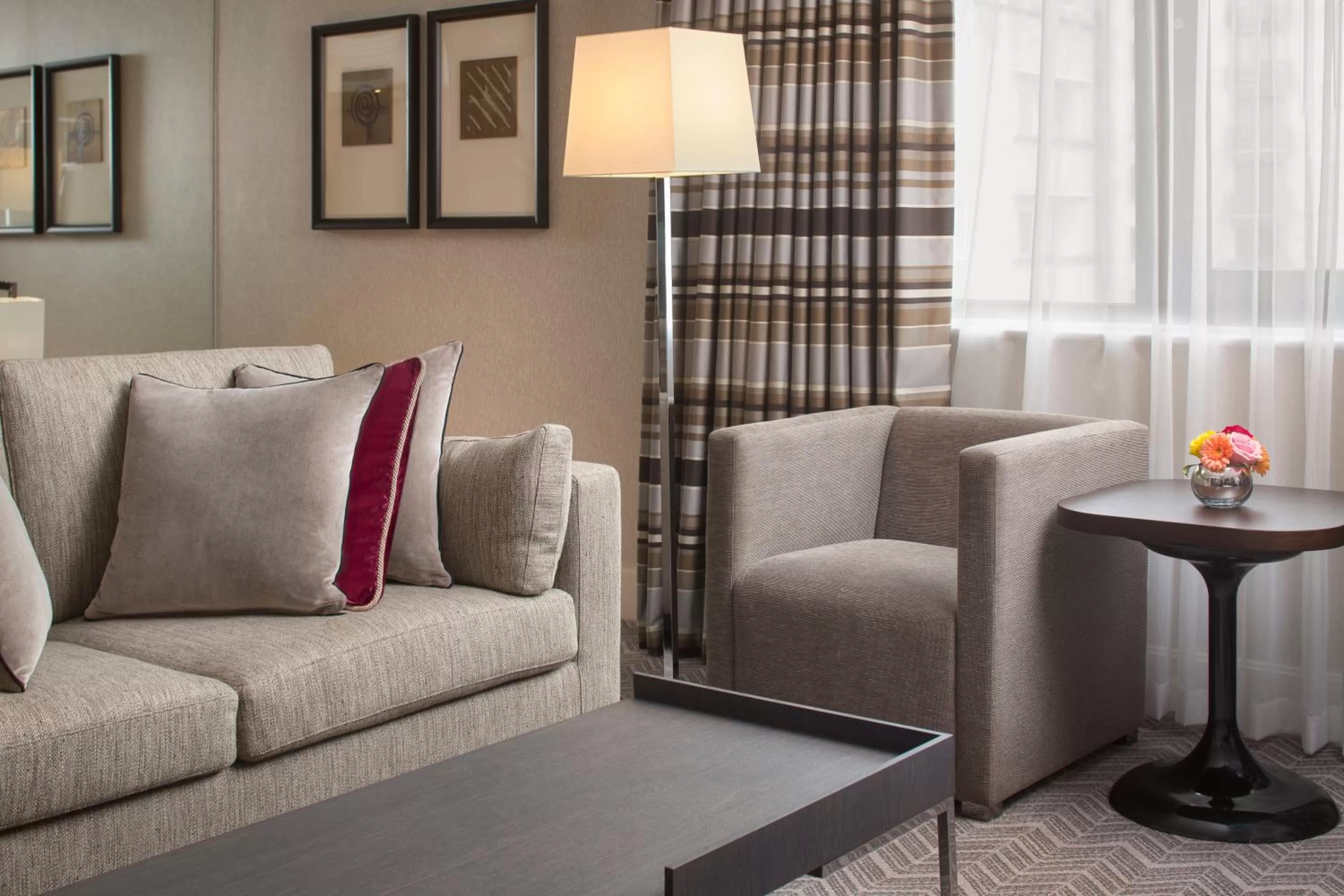 Seating area in Jumeirah Lowndes London