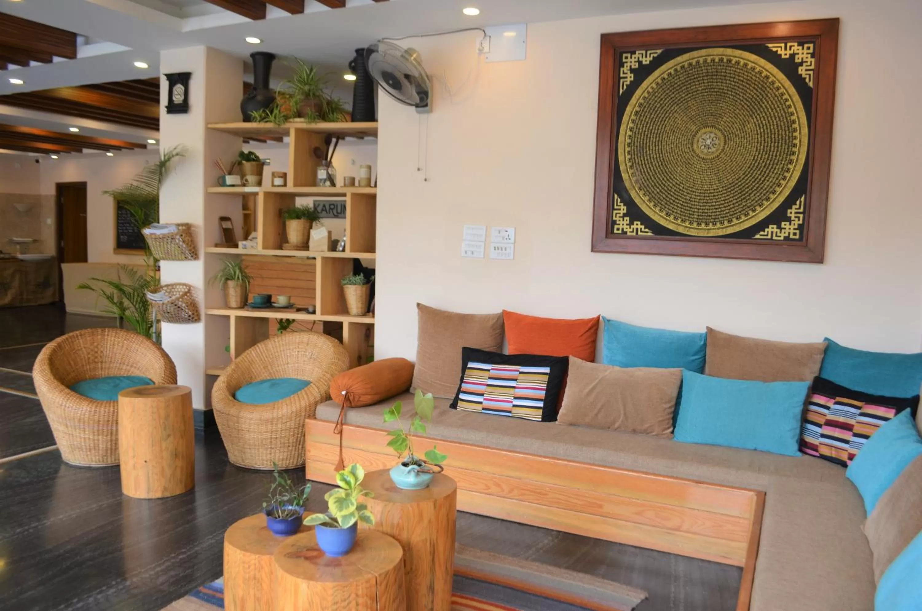 Lobby or reception in Hotel Karuna