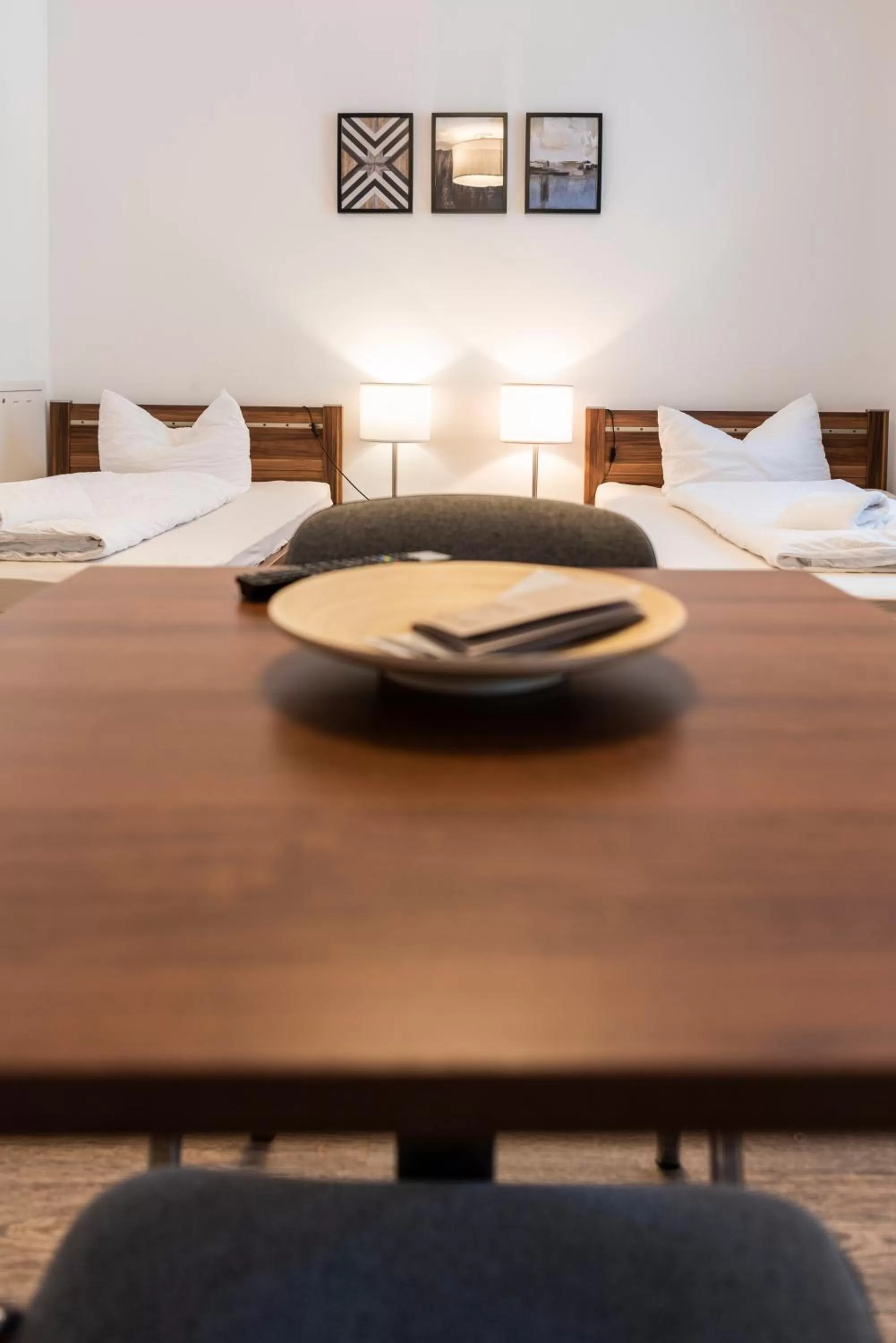 Photo of the whole room, Bed in greenpartment Boardinghouse Neustadt