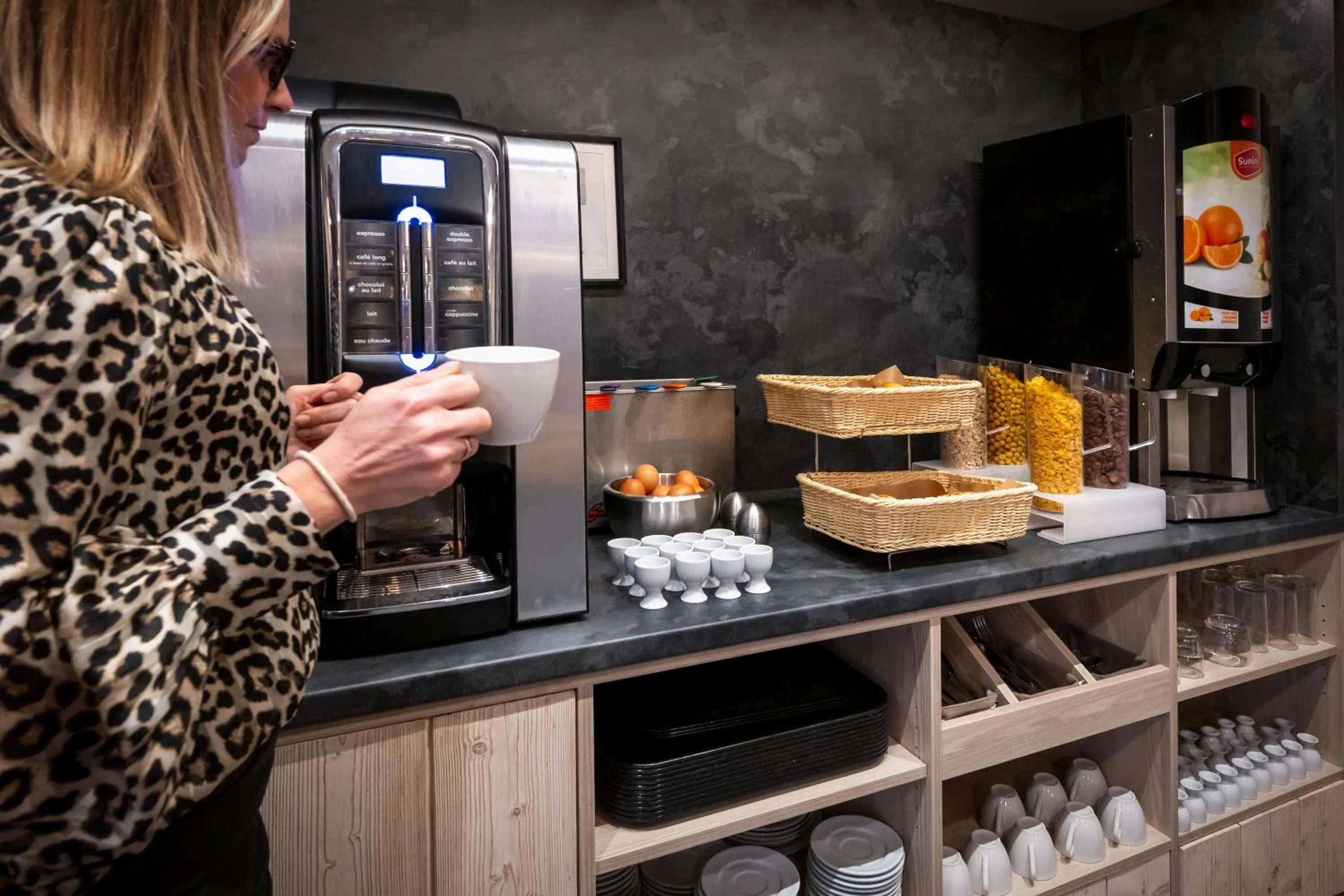 Buffet breakfast in Nemea Appart Hotel Le Lido Cagnes sur Mer