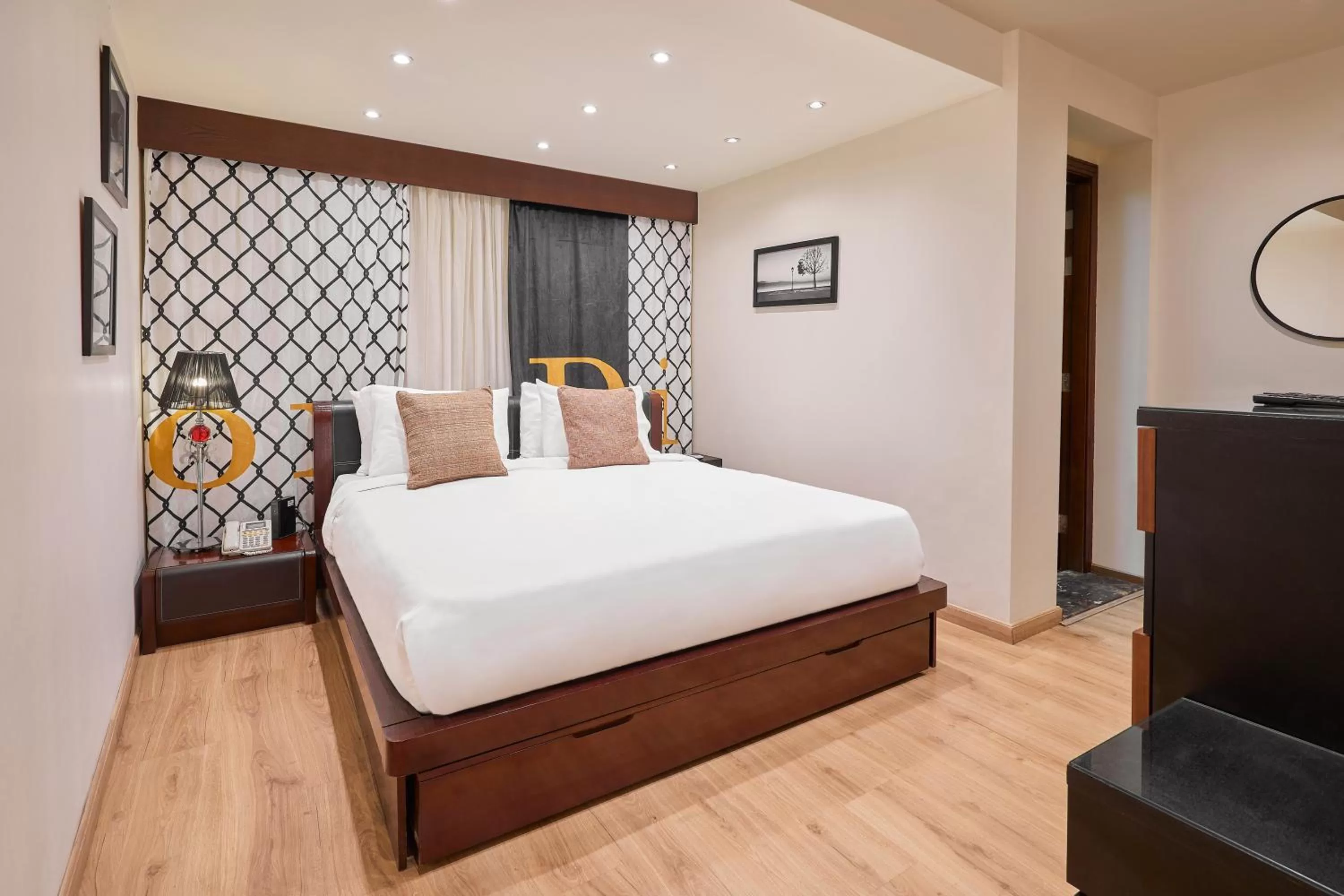 Bed in Golden Park Hotel Cairo, Heliopolis