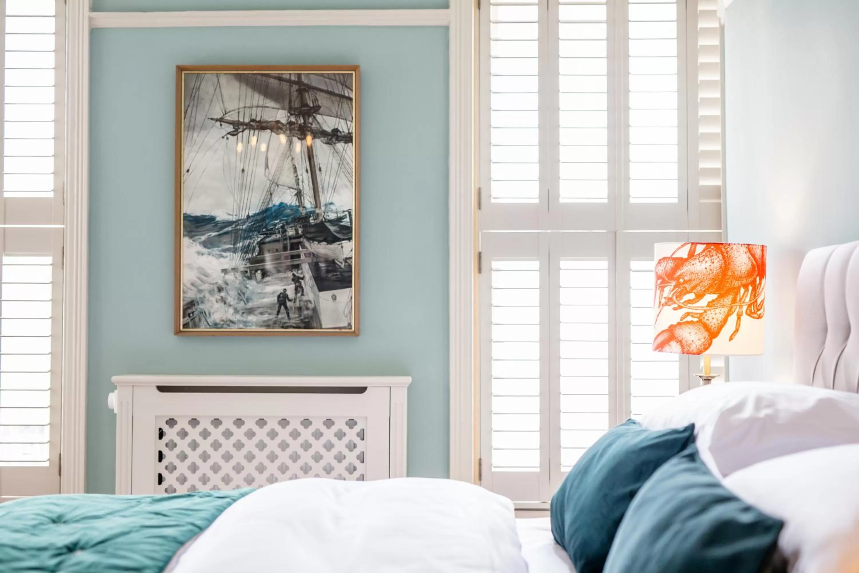 Bedroom, Bed in Moore House