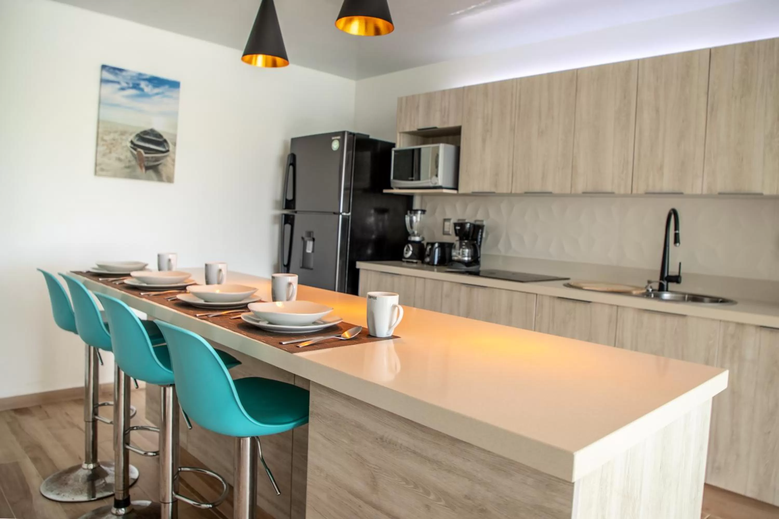 Kitchen or kitchenette in Macondo Quinta Avenida Residences