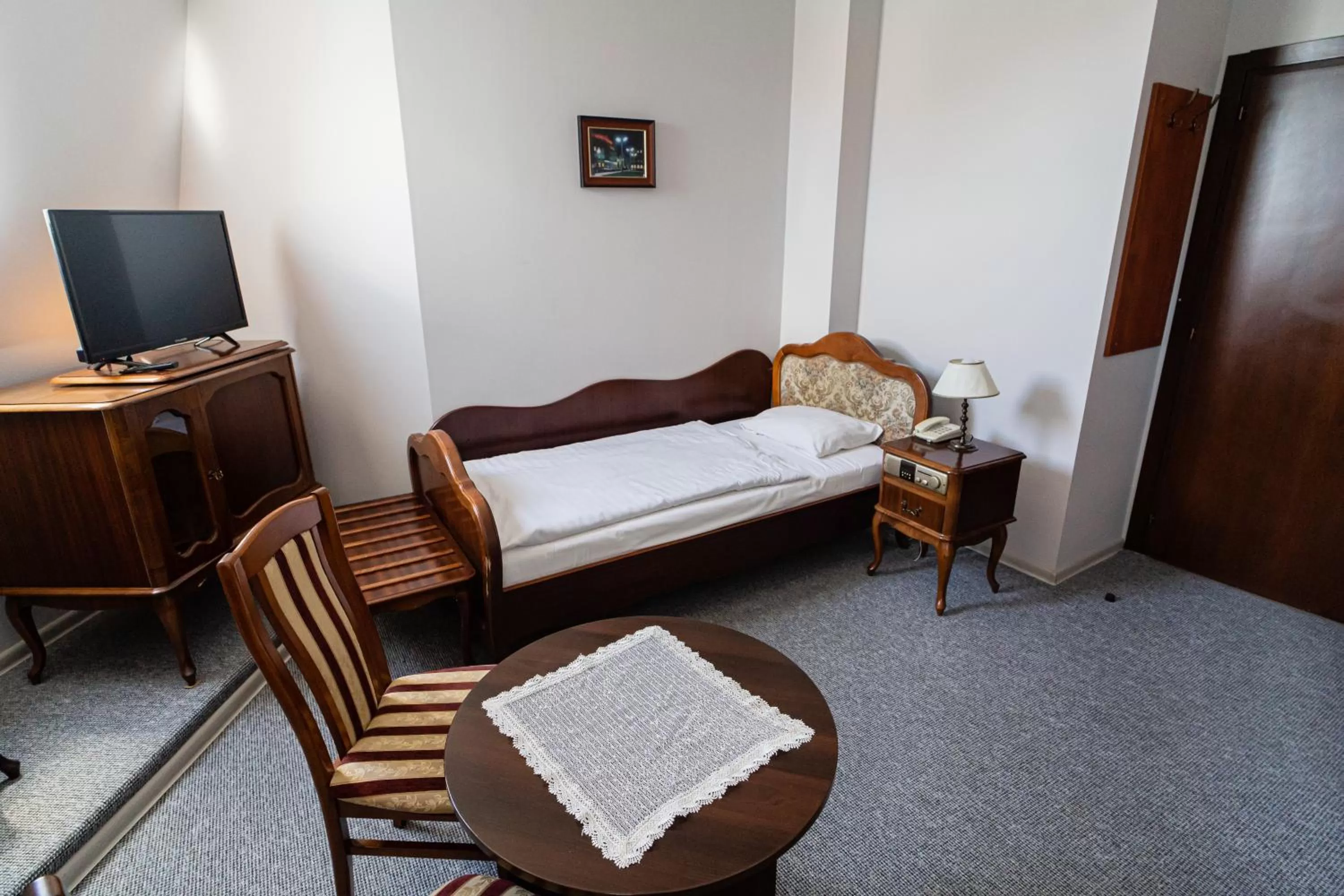 Bed in Hotel Polonia