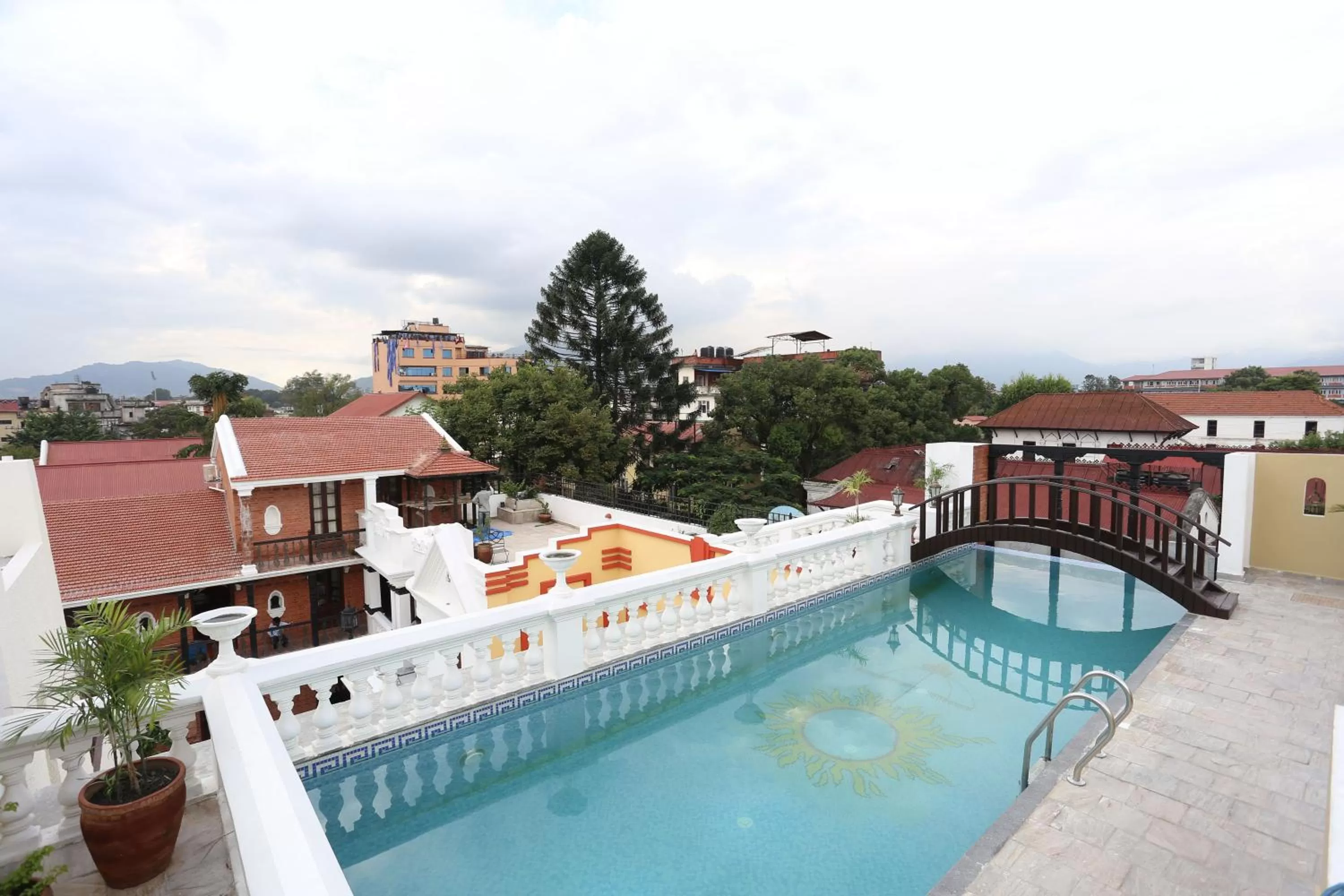 Swimming pool in Baber Mahal Vilas - The Heritage Hotel