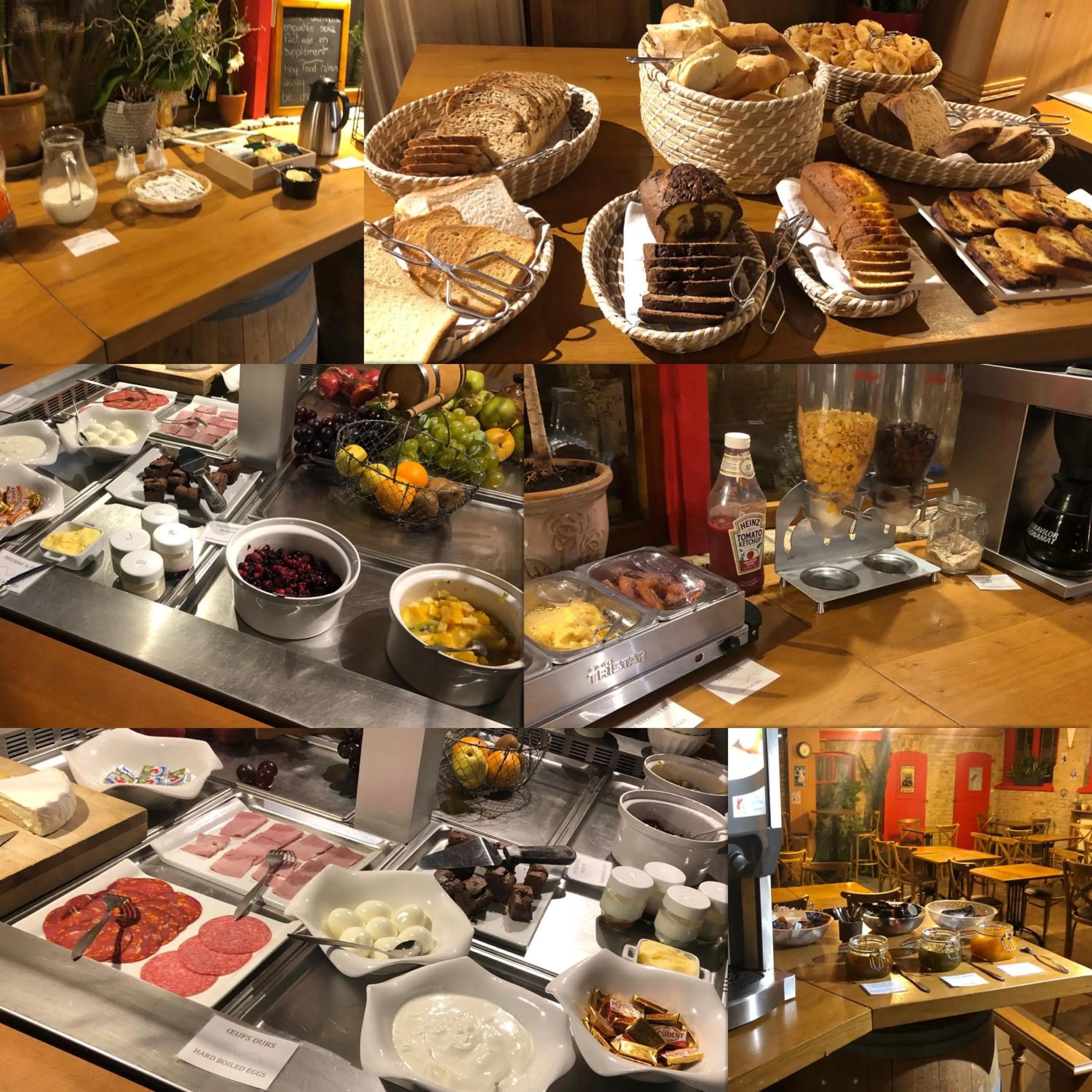 Breakfast in Hôtel - Restaurant Au Tonnelier