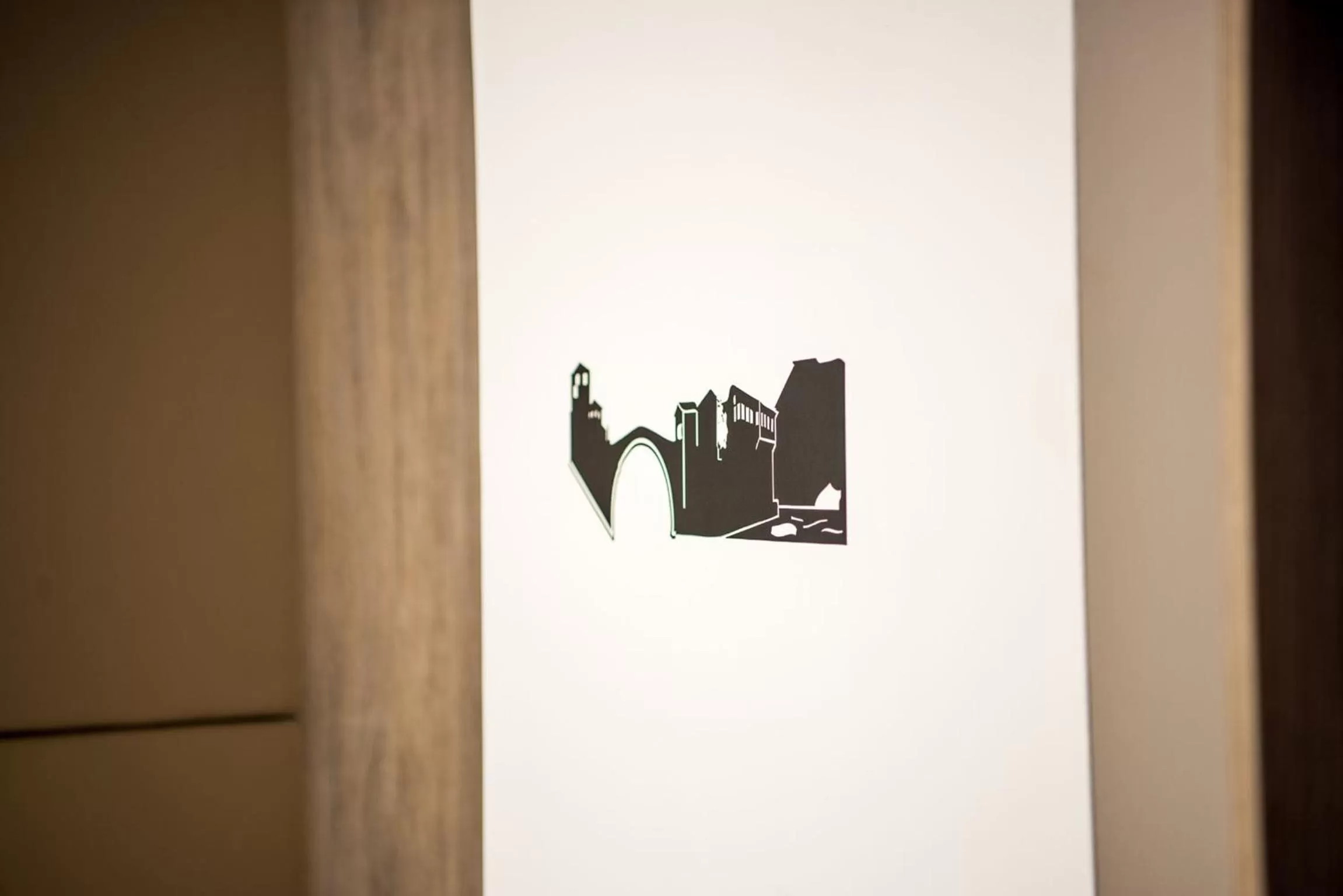 Decorative detail, TV/Entertainment Center in Heritage Hotel Gate of Sarajevo