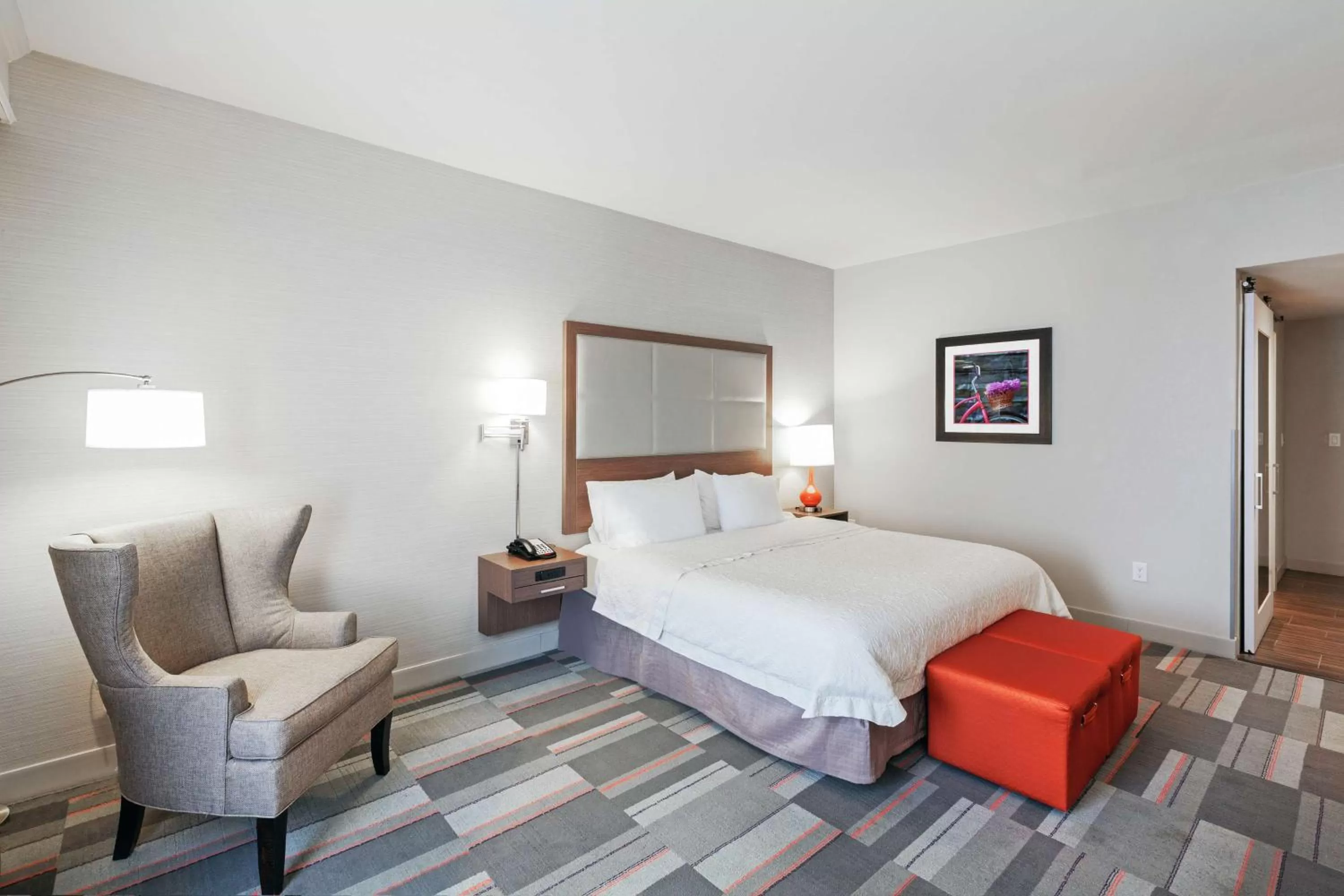 Bed in Hampton Inn North Little Rock McCain Mall, AR