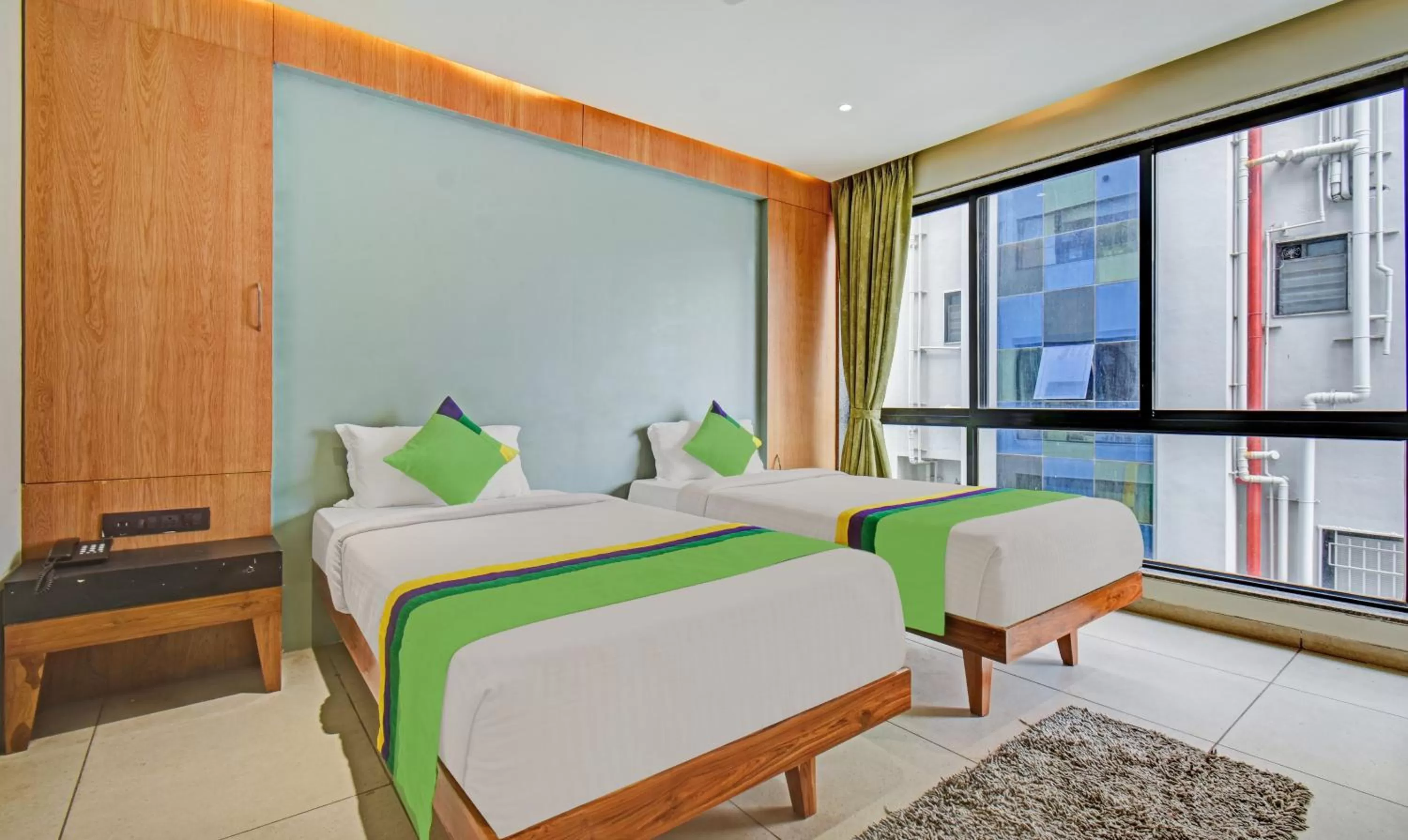 Bedroom, Bed in Treebo Aroma Executive