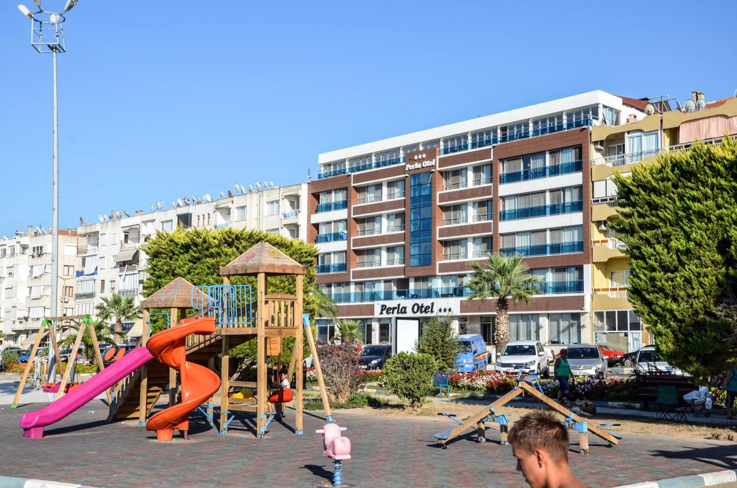 Property building in Perla Hotel