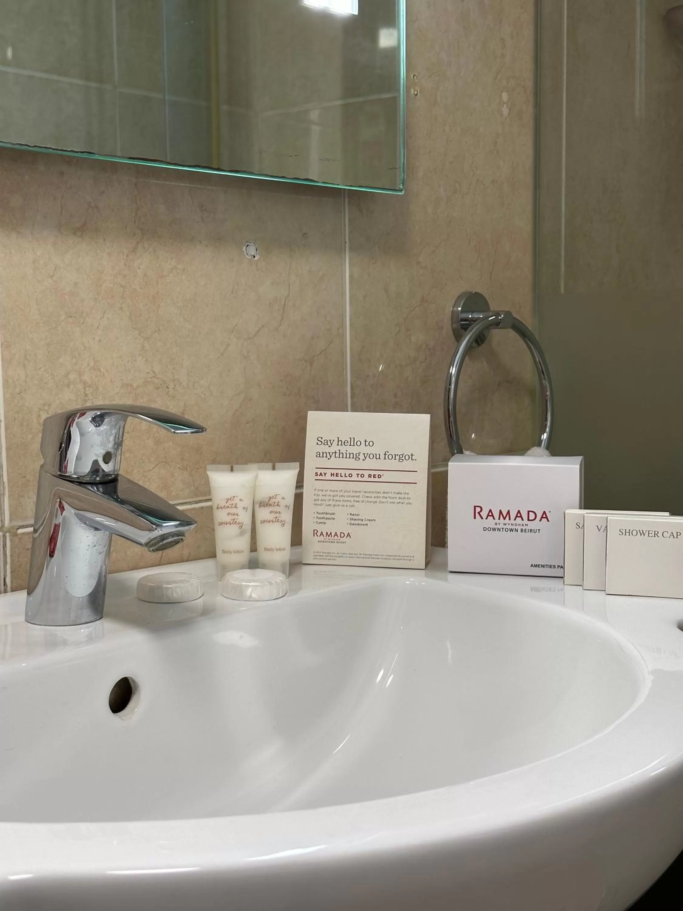 Bathroom in Ramada by Wyndham Downtown Beirut