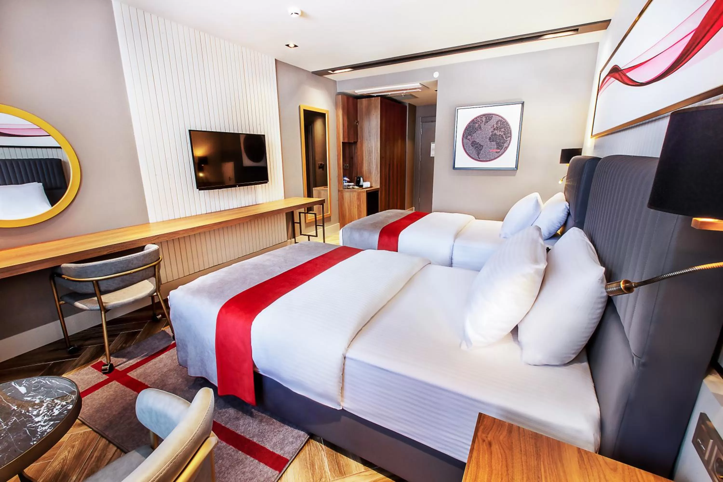 Coffee/tea facilities, Bed in Ramada by Wyndham Erzurum