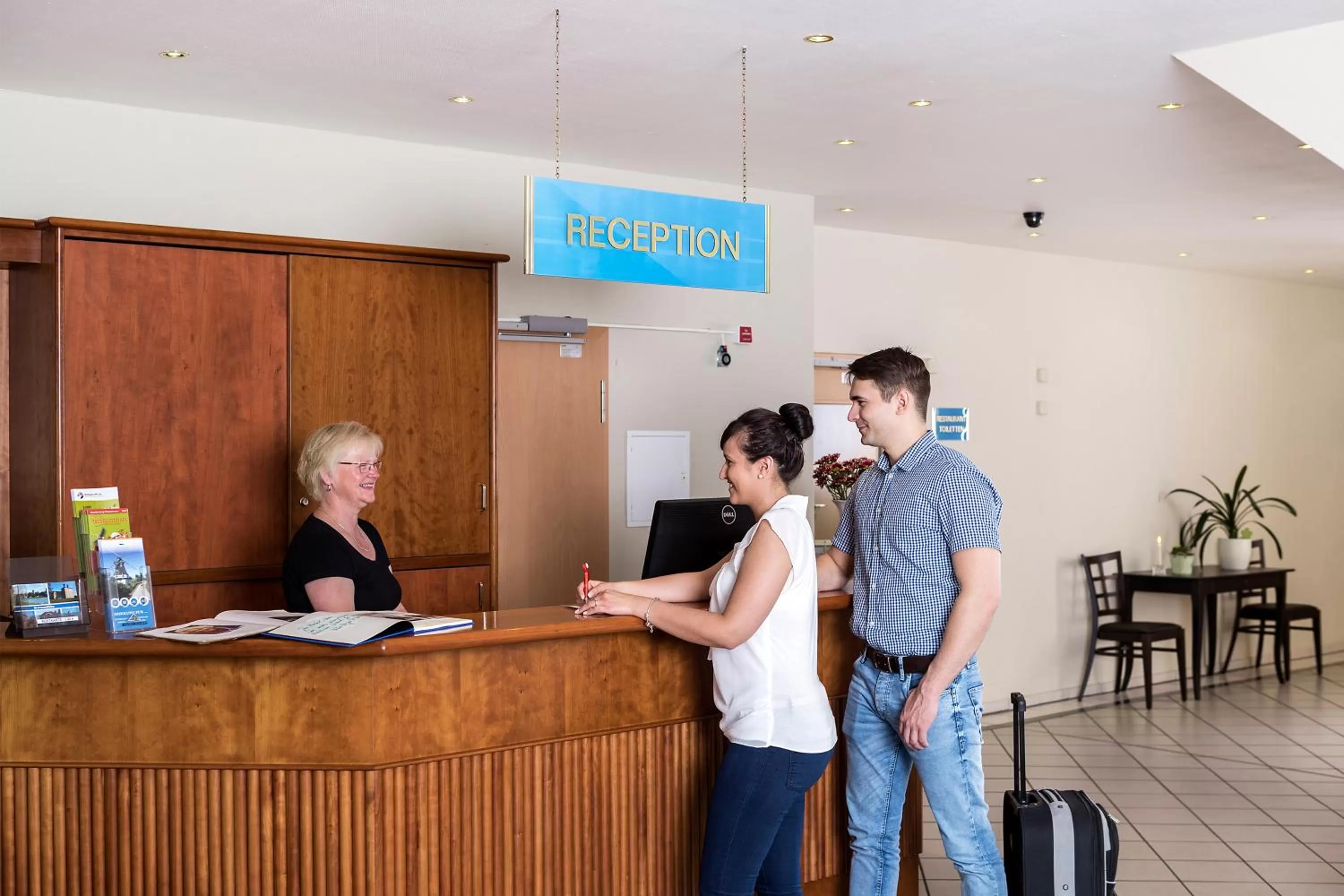 Lobby or reception in Hotel am See